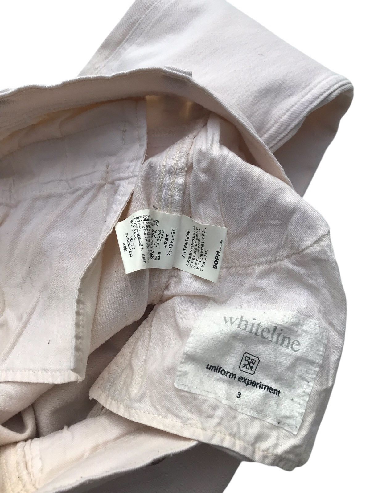 uniform experiment Sophnet Uniform Experiment Whiteline Skinny Casual Pants Size US 31 - 5 Thumbnail