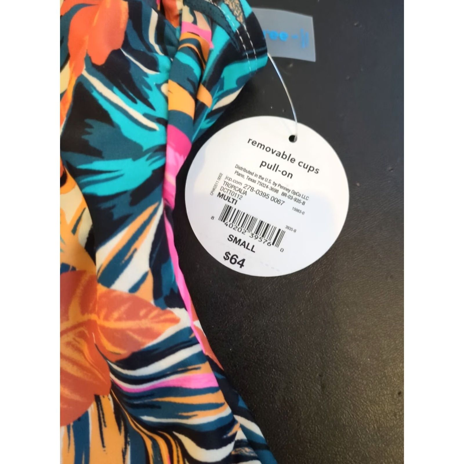 Decree Decree Women’s One Piece Bathing Suit Floral Tropical Multicolor Size S NWT Swim Suit Size S / US 4 / IT 40 - 2 Thumbnail