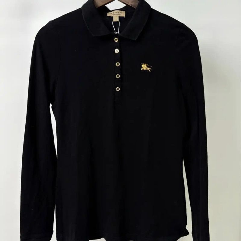 Burberry Burberry Women's Black Long Sleeve Polo Size M / US 6-8 / IT 42-44 - 1 Thumbnail