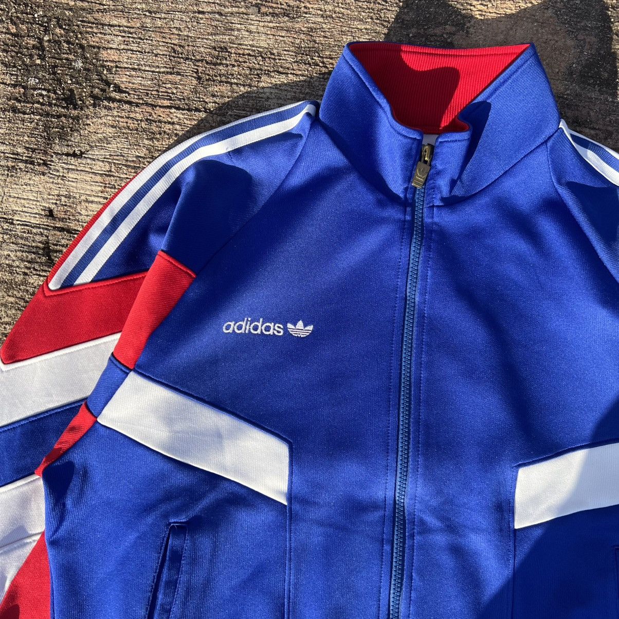 Adidas × Vintage Vintage Adidas Tracktop France 🇫🇷 templet jacket Size US L / EU 52-54 / 3 - 5 Thumbnail