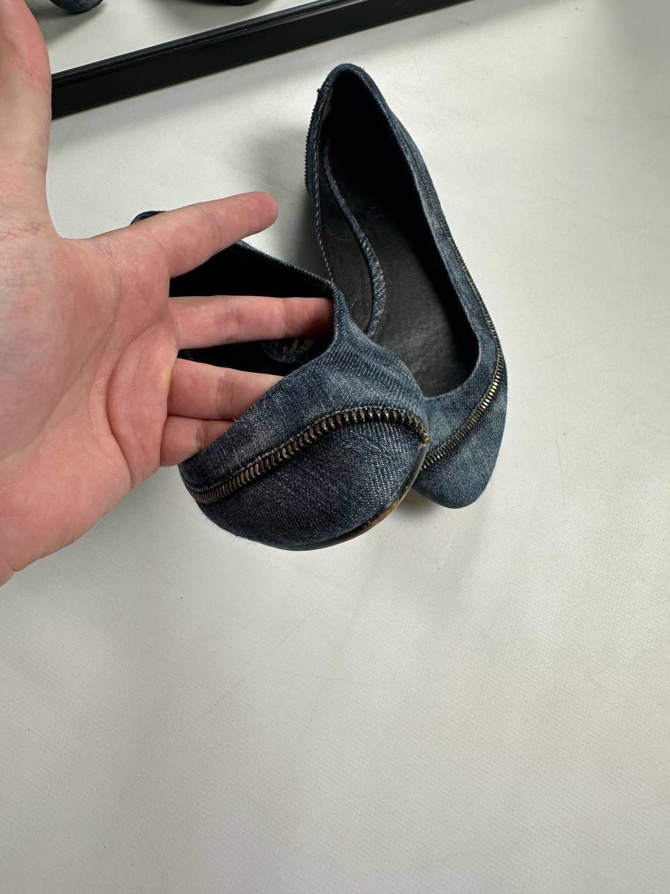 Diesel Vintage Diesel AvantGarde Denim Ballet Flats Size US 8 / IT 38 - 5 Thumbnail
