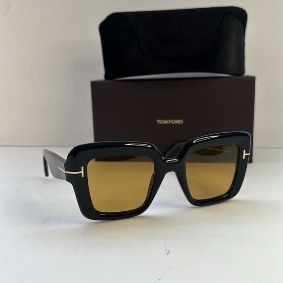 Tom Ford 💯- New Authentic Tom Ford Esme FT1157 01E Black Yellow Size ONE SIZE - 13 Thumbnail