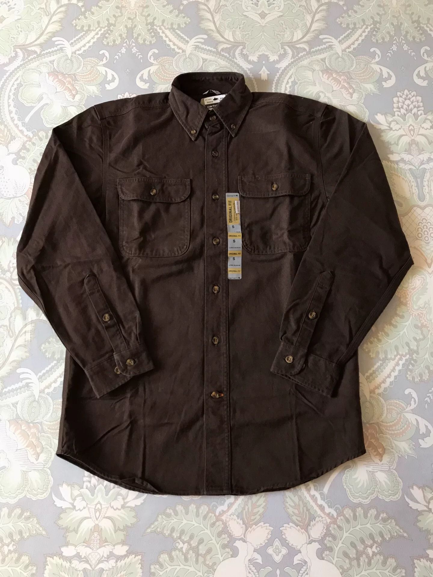 Carhartt Carhartt S09 DKB Heavy Work Shirt Size US S / EU 44-46 / 1 - 1 Thumbnail