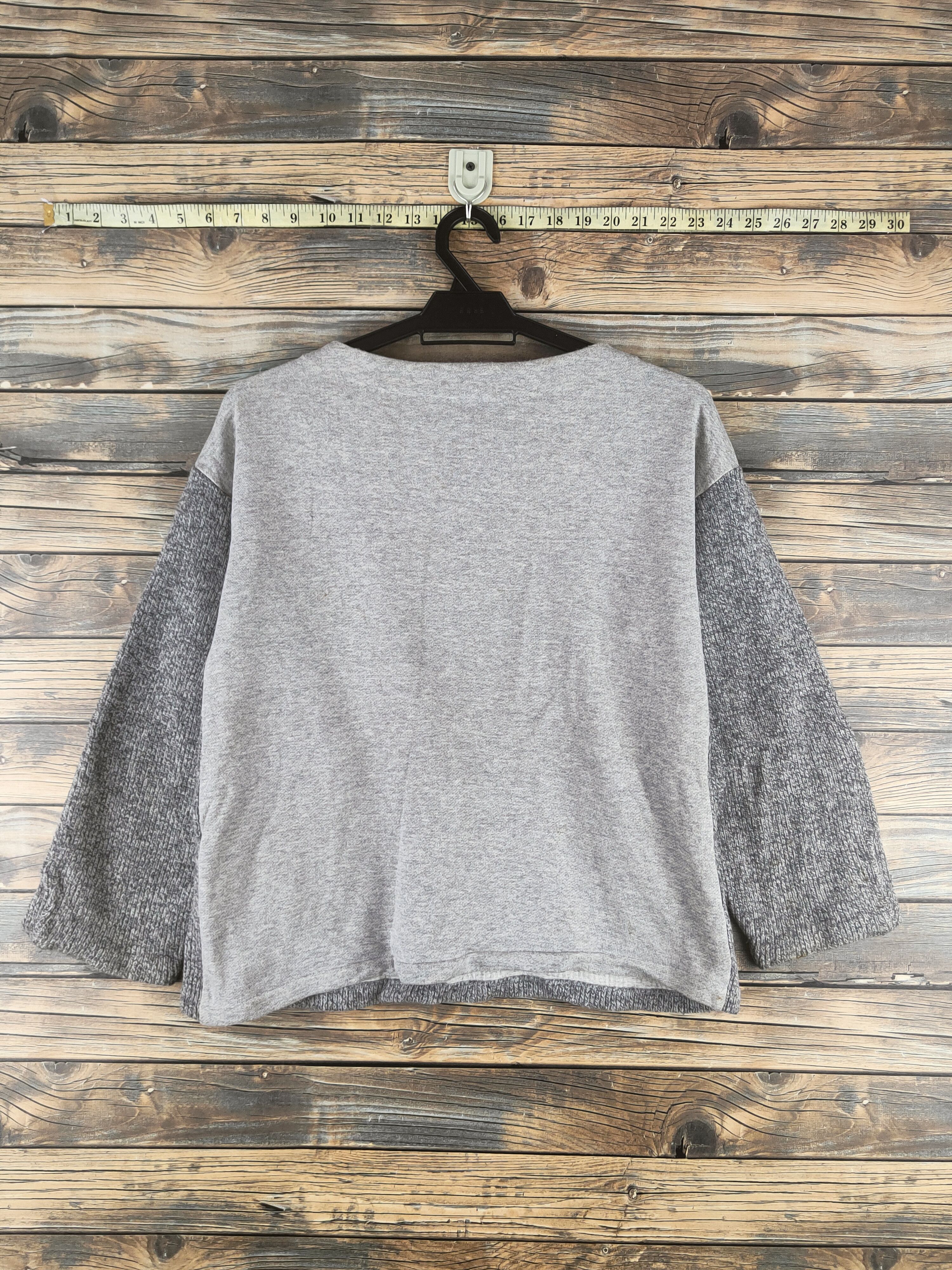 Japanese Brand DL Malla Gray Knitwear Sweatshirts #46-470 Size S / US 4 / IT 40 - 7 Thumbnail