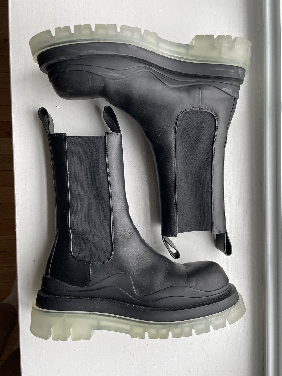 image of Bottega Veneta Tire Boot in Black, Men's (Size 9)