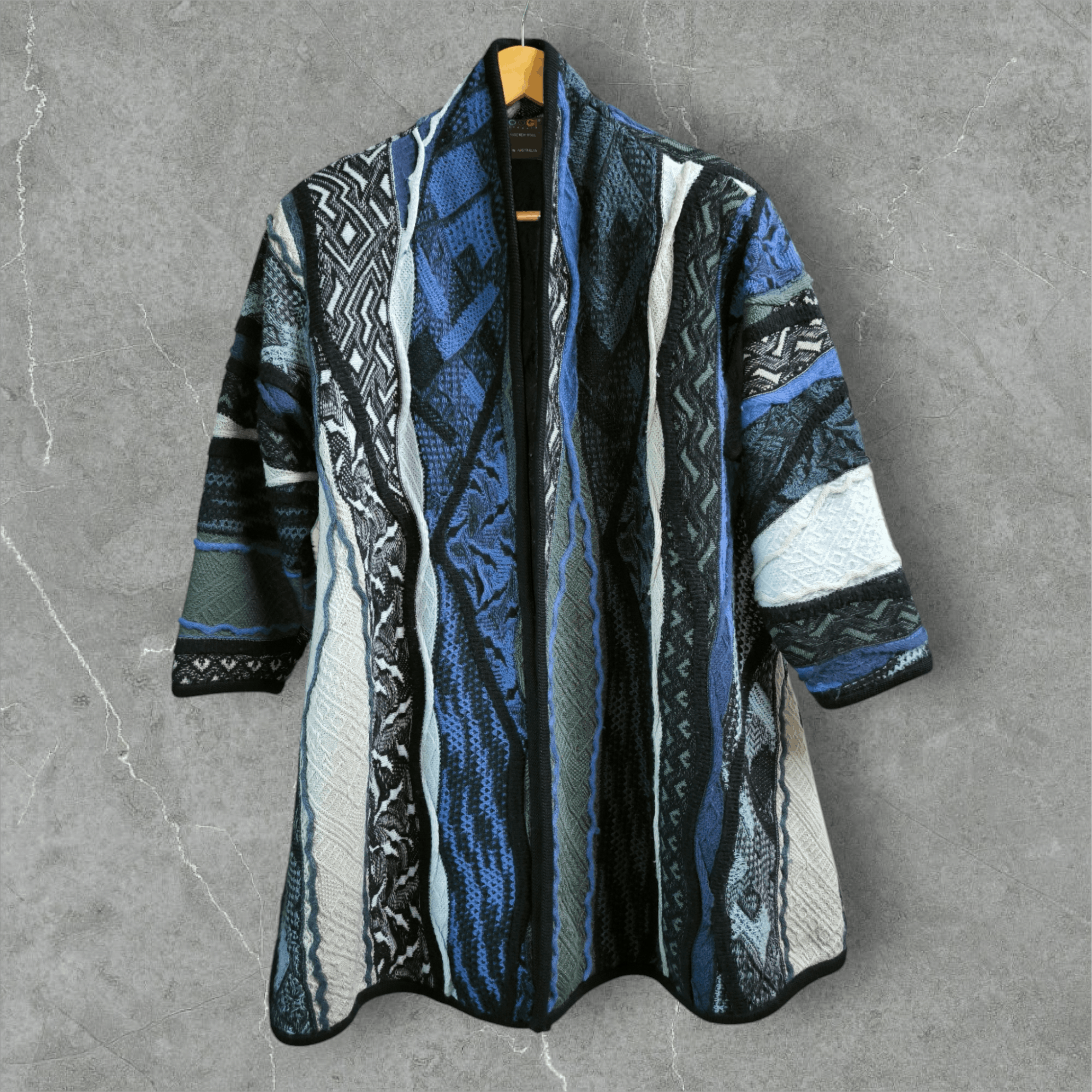 Coogi 3D Inside Monogram Sanjuro Kimono Cardigan Knit Size US S / EU 44-46 / 1 - 3 Thumbnail
