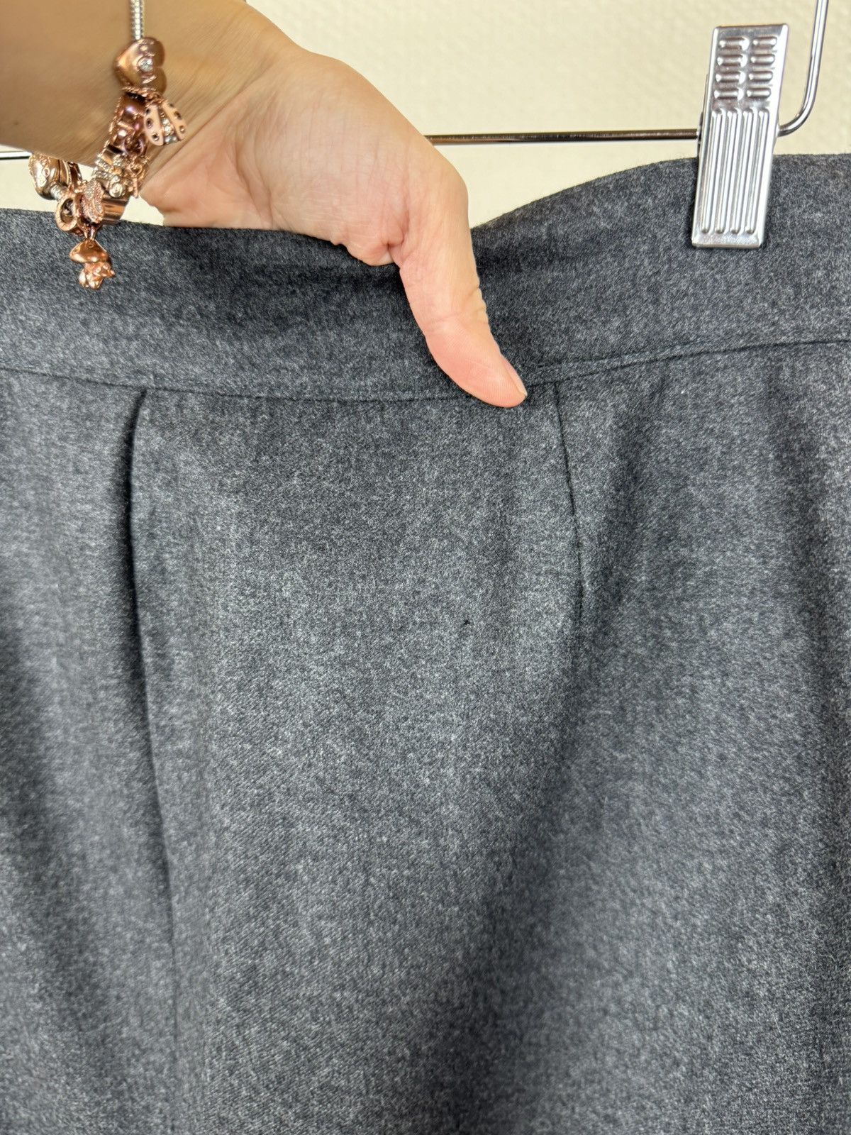 Gucci Gucci vintage wool pencil straight skirt gray anthracite L Size 34" / US 12 / IT 48 - 11 Thumbnail