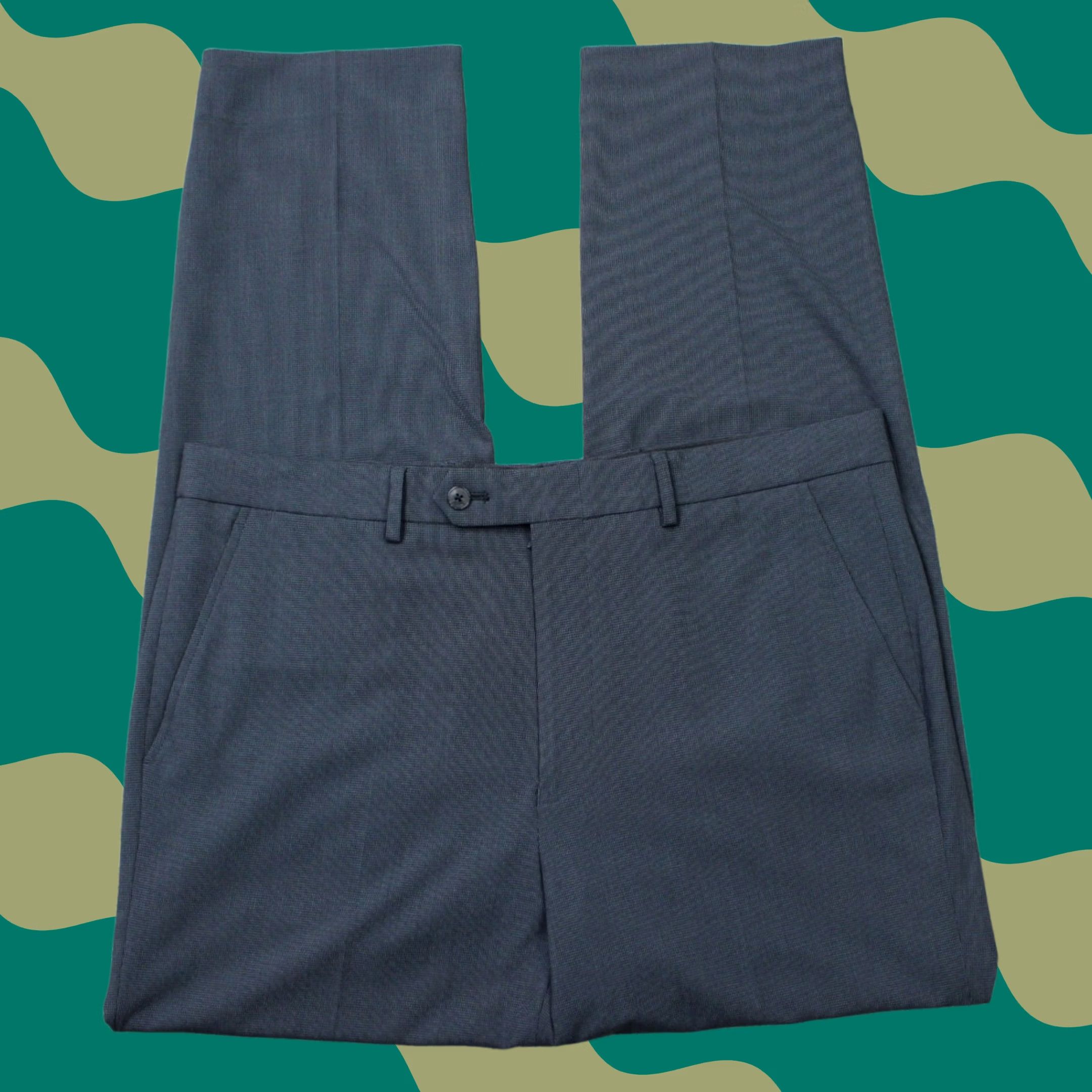 Nautica Nautica Dress Pants NWT Mens 36x32 Gray Flat Front Stretch Polyester Viscose Shirt? Size US 36 / EU 52 - 1 Thumbnail