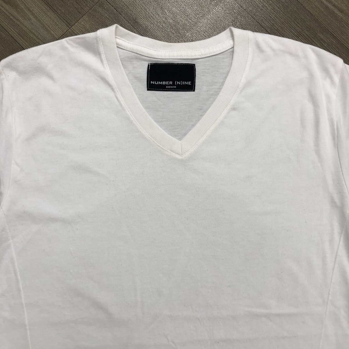 Japanese Brand × Number (N)ine × Takahiromiyashita The Soloist. Vintage Number (N)ine Denim Music White V-Neck Tee Size US M / EU 48-50 / 2 - 2 Thumbnail