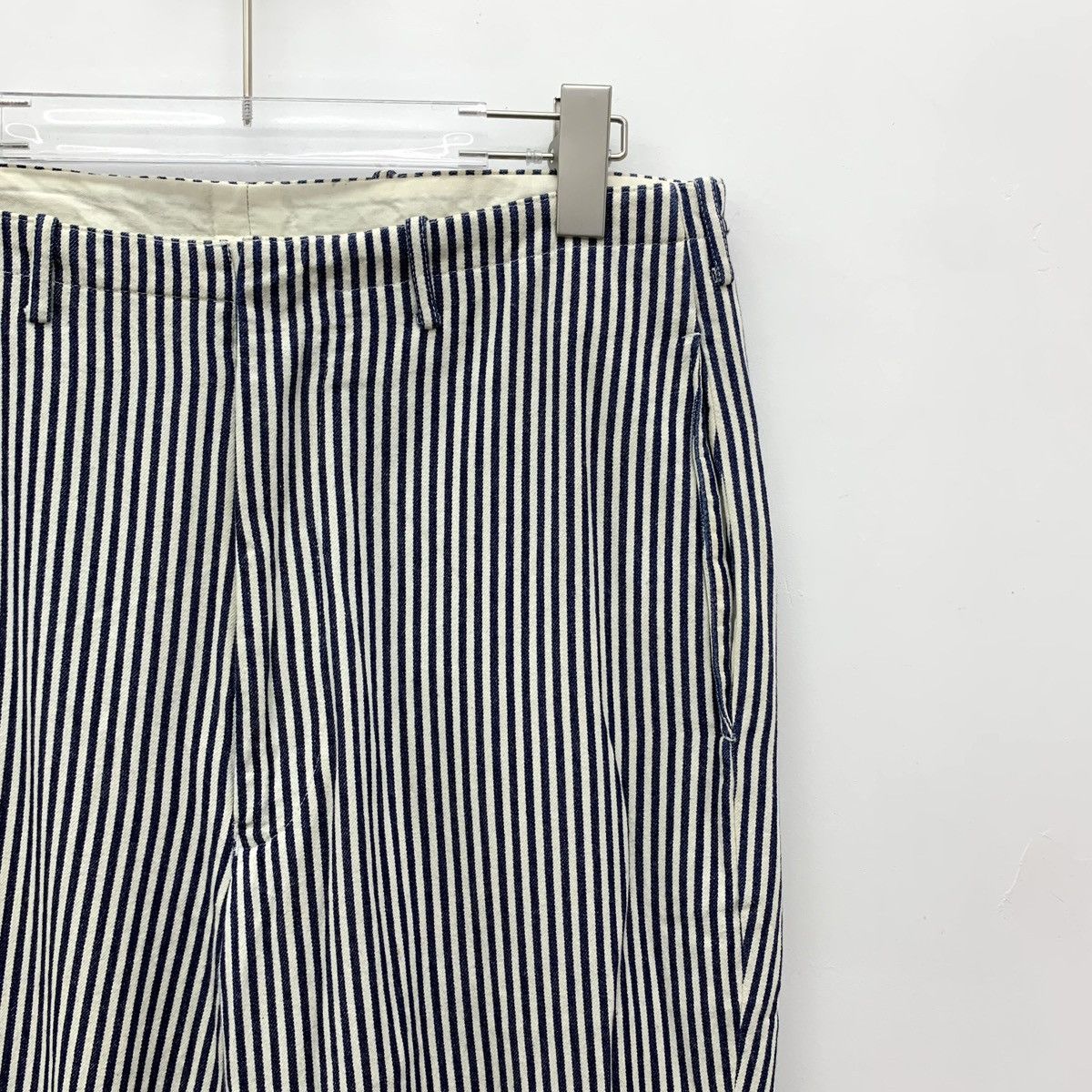 N.Hoolywood N.Hoolywood Color Block Striped Cotton Casual Trousers K26WX Size US 32 / EU 48 - 3 Thumbnail
