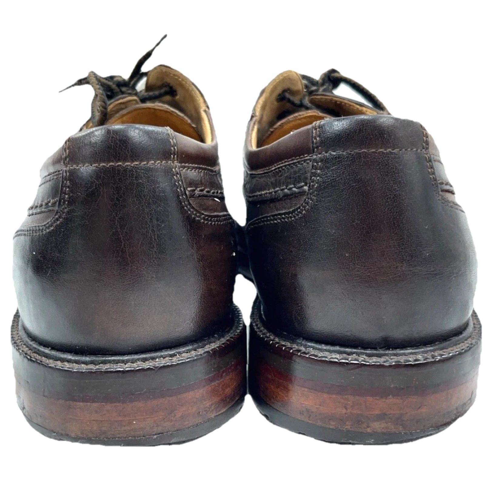 Johnston & Murphy Johnston & Murphy Dress Oxford Shoes Cap Toe Brown Leather 20-8922 M 10 Mens Brogue Sheepskin Lining Leather Upper Brown Style Classic Size ONE SIZE - 3 Thumbnail