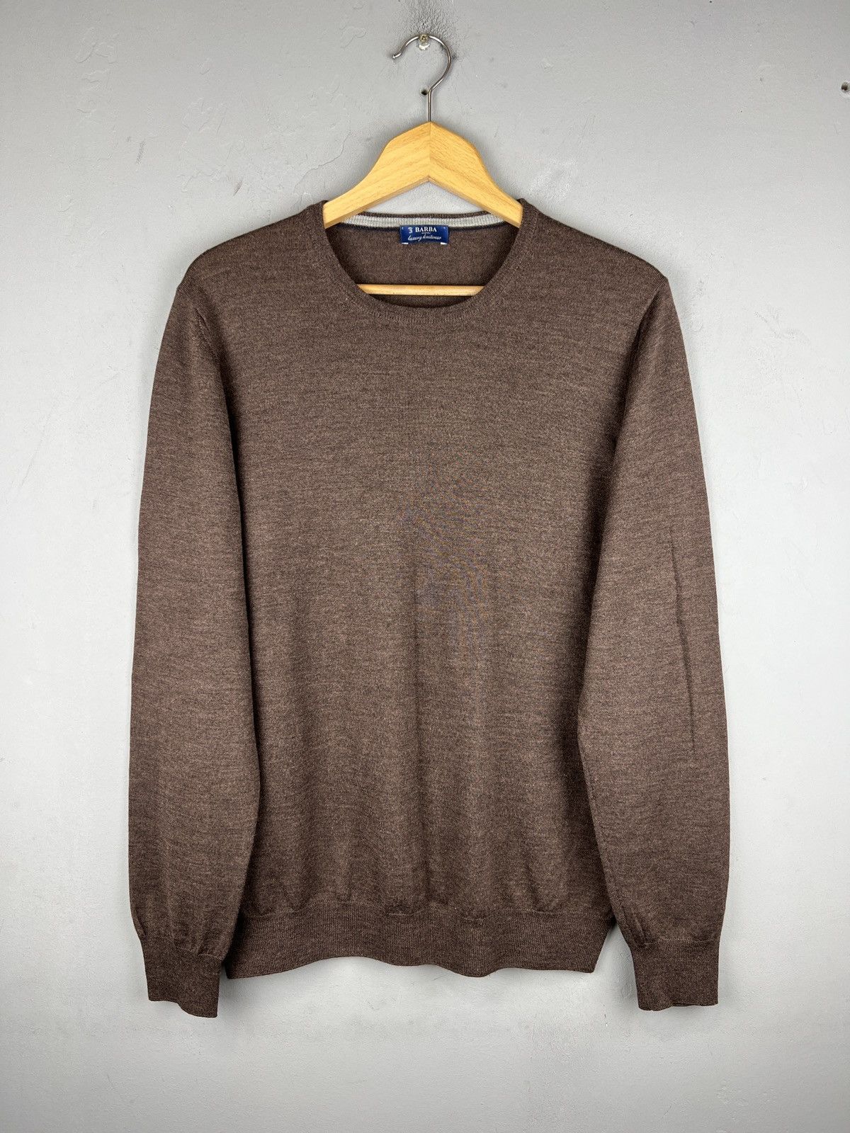 Barba Napoli Barba Napoli Wool/Silk 70/30 Mens Sweater L size Size US L / EU 52-54 / 3 - 1 Thumbnail