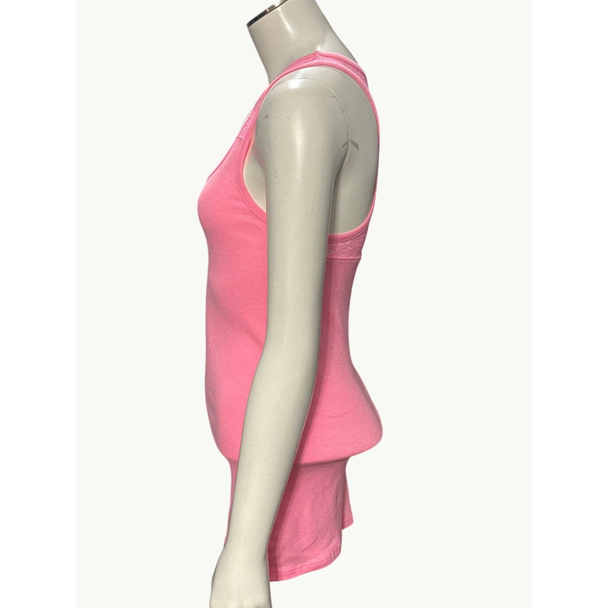 Other CCC Pink Lace Racerback Tank Top Size Small Size S / US 4 / IT 40 - 2 Thumbnail