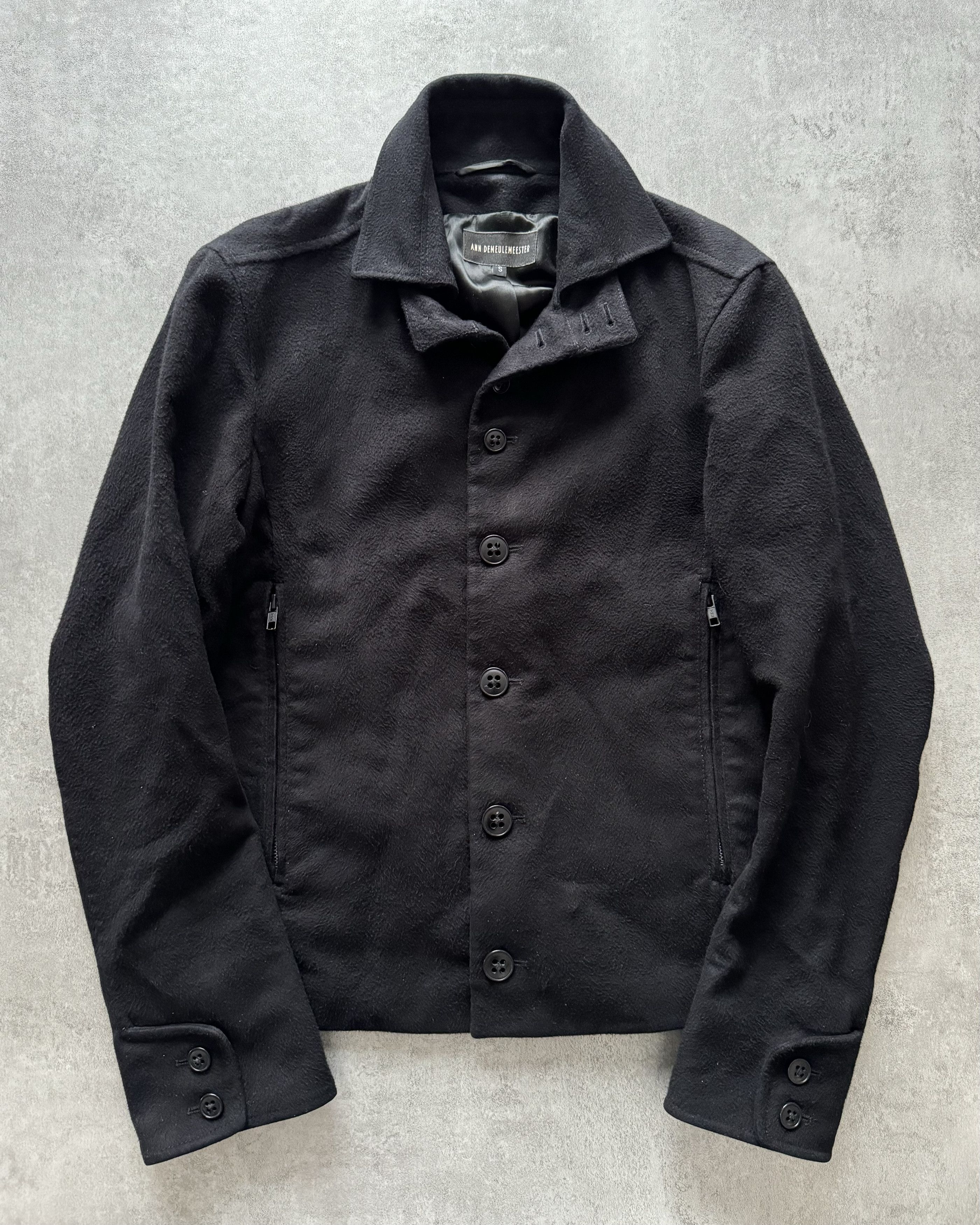 2000s Ann Demeulemeester Precision Black Jacket