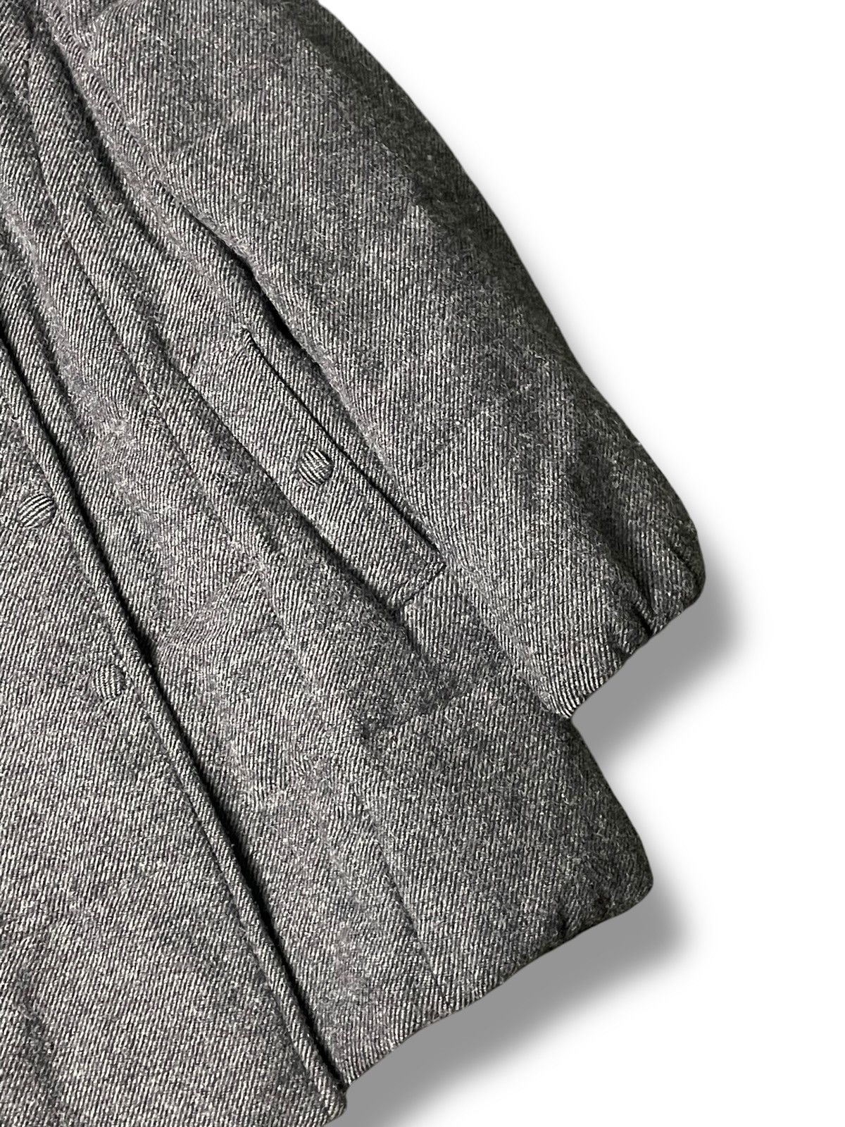 Japanese Brand × Vintage Green Label Relaxing Shetland Wool Long Coat (86) Size US XXS / EU 40 - 3 Thumbnail