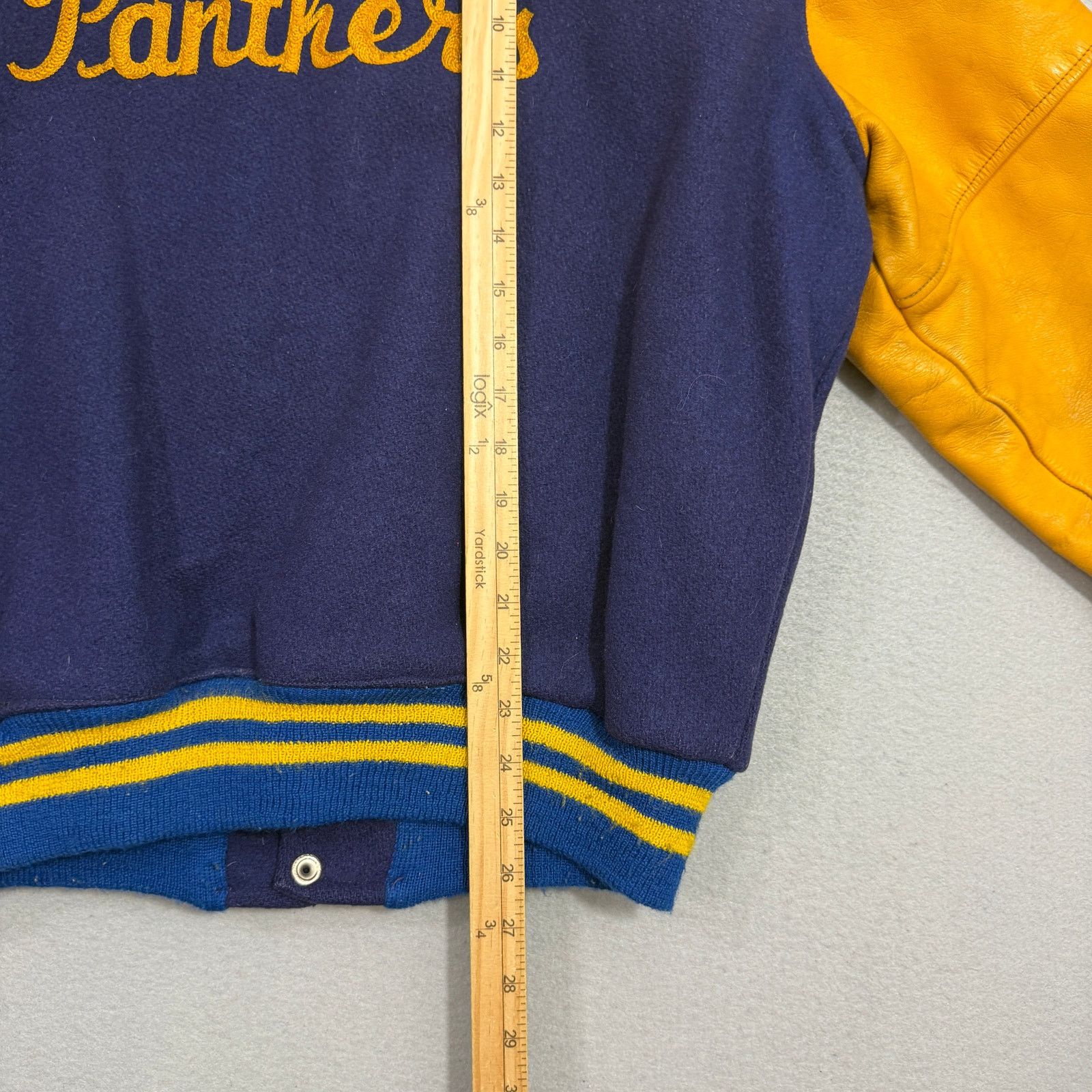 Vintage Vintage 1950s 60s Dewitt Panthers Varsity Jacket 42 L Blue Size US L / EU 52-54 / 3 - 12 Thumbnail