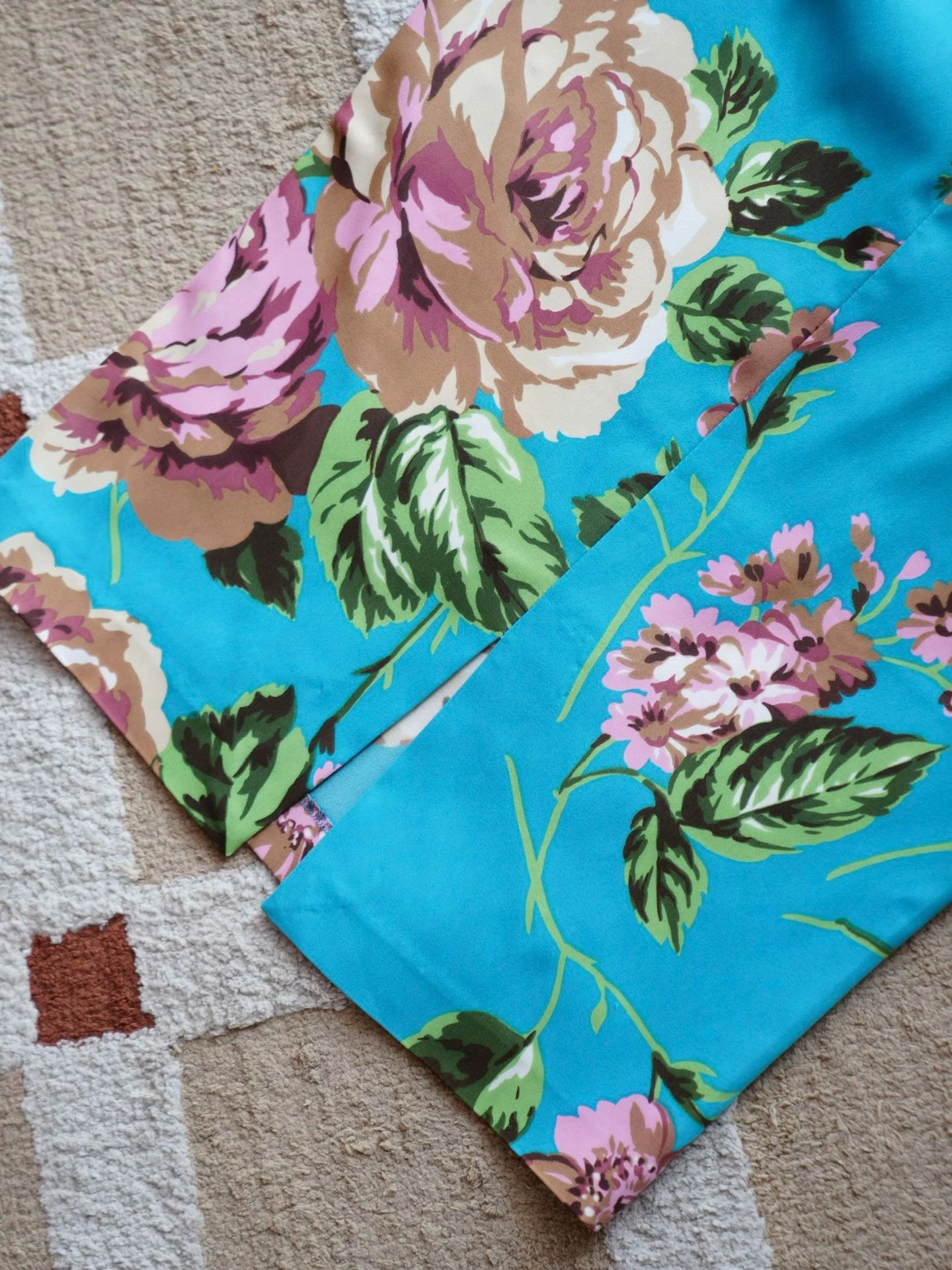 Dolce & Gabbana D&G Blue Floral Skirt IT38 S Size 26" / US 2 / IT 38 - 9 Thumbnail