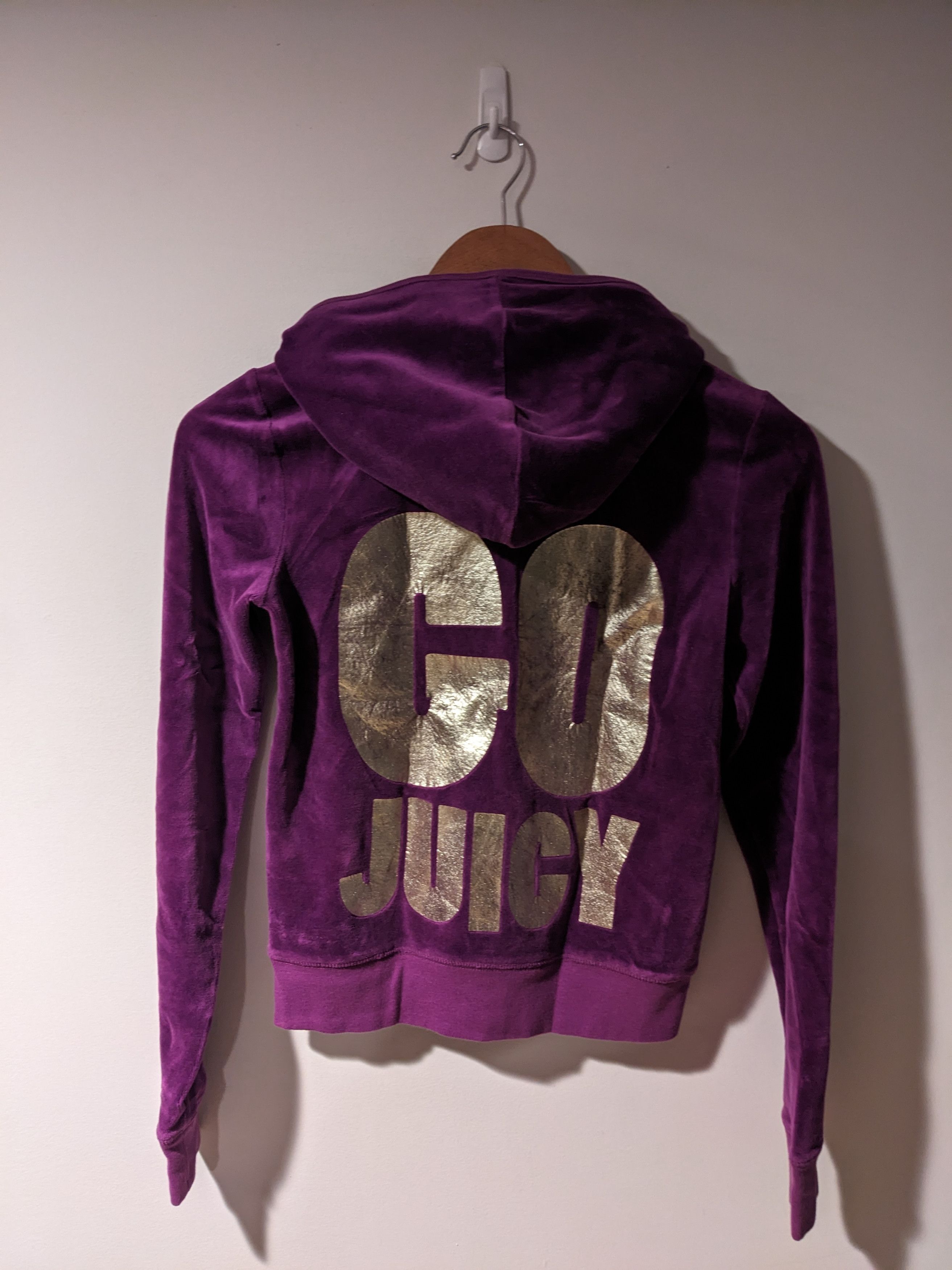 Juicy Couture × Vintage Vintage Y2K Juicy Couture Logo Womans Small Full Zip Hoodie Size S / US 4 / IT 40 - 1 Thumbnail