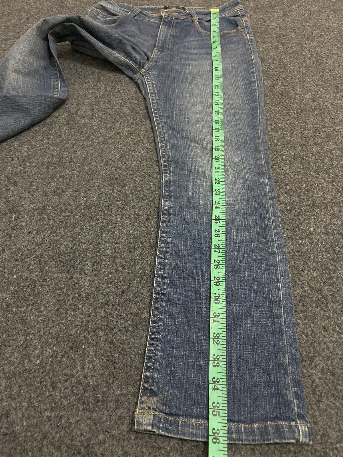 Japanese Brand Vintage Y2K Natural fit strectch denim pants flare Size 26" / US 2 / IT 38 - 15 Thumbnail