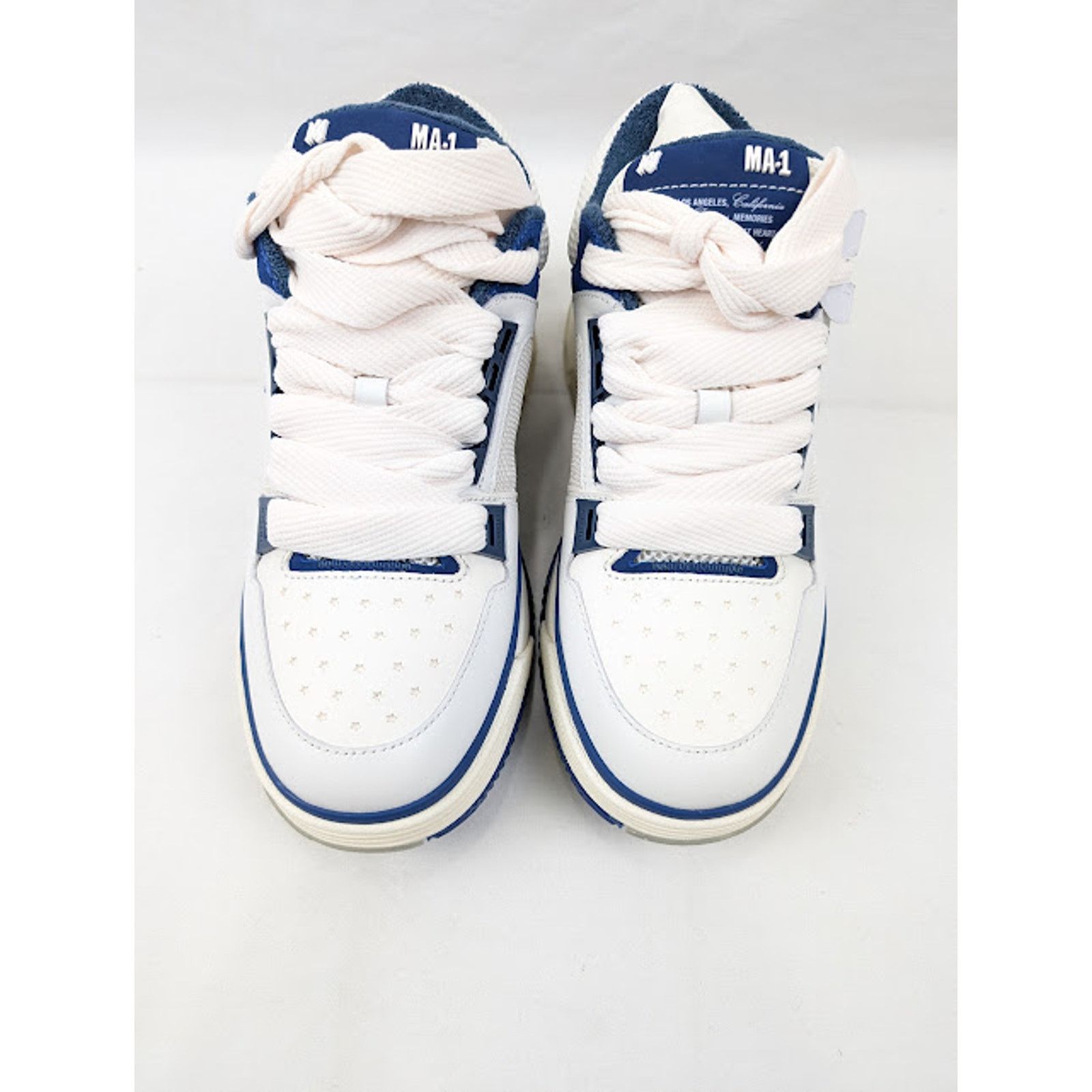 Amiri o1rshd1 Q:3 / MA-1 Low-Top Sneakers in Navy / White Size US 11 / EU 44 - 14 Thumbnail