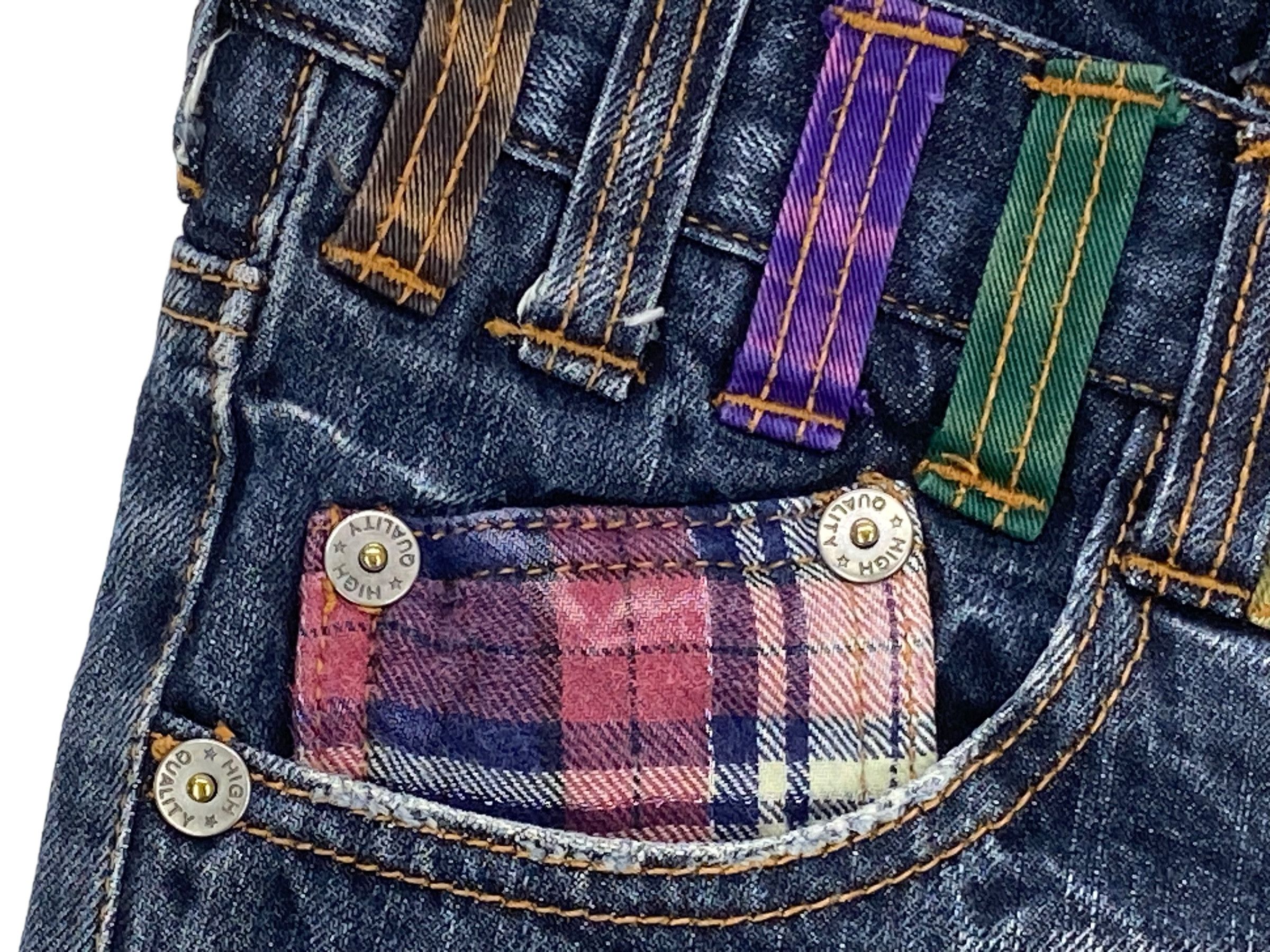 Japanese Brand Nylaus Short Jeans Double Waist Jeans Japanese Jeans Size US 29 - 8 Thumbnail