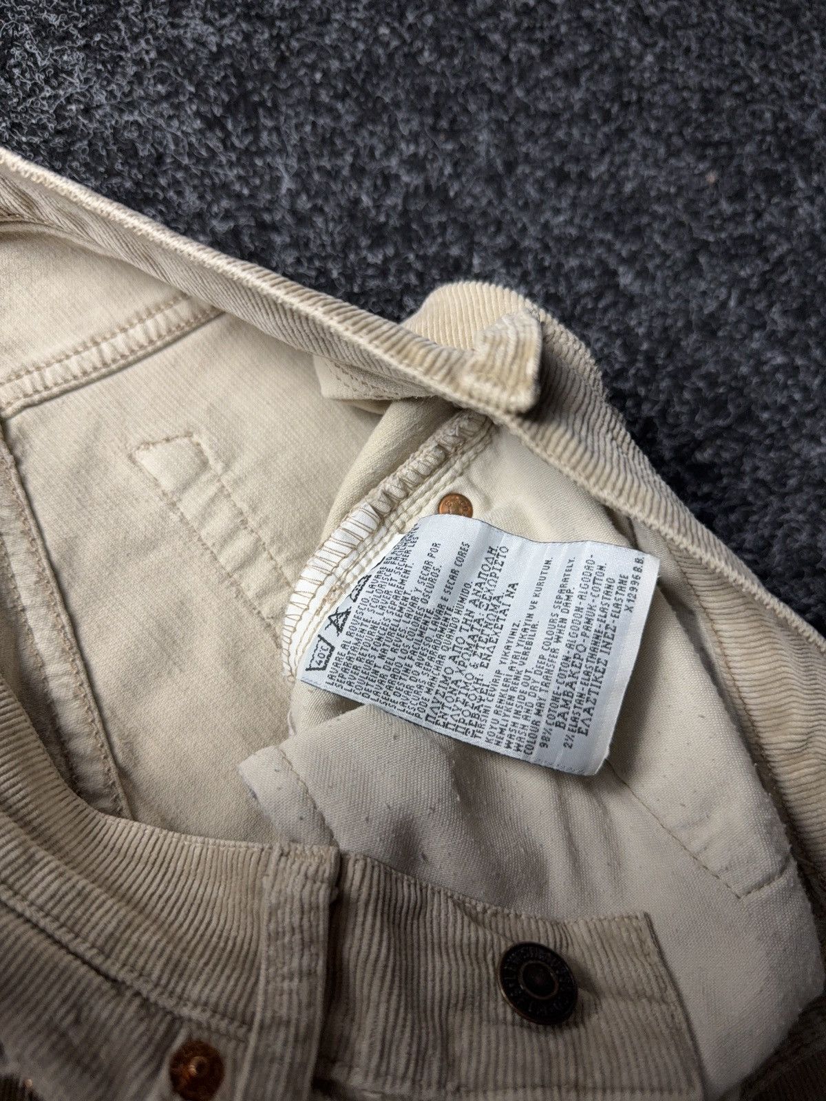 Levi's Vintage Clothing Retro Levi’s 595 Western Beige Corduroy Pants Made in Italy Size 27" / US 4 / IT 40 - 11 Thumbnail