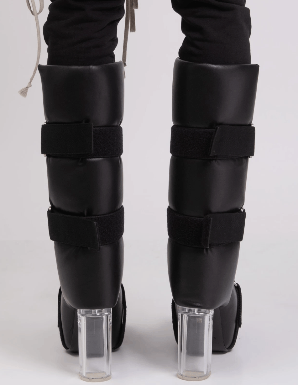 RICK OWENS Open Splint Kiss Leather Boots