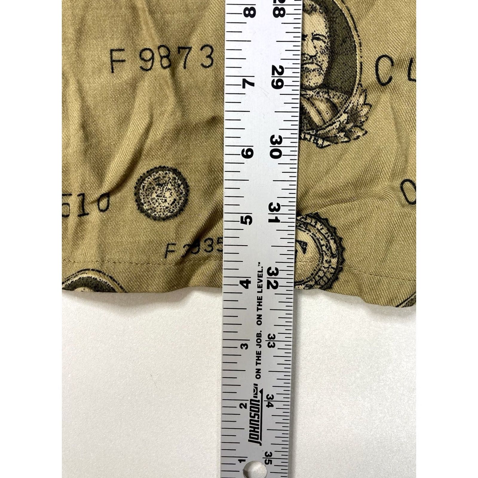 Fubu VINTAGE FUBU Shirt Men XXL Beige Short Sleeve AOP Money 90s City Hip Hop Button-Up Pockets Size US XXL / EU 58 / 5 - 8 Thumbnail