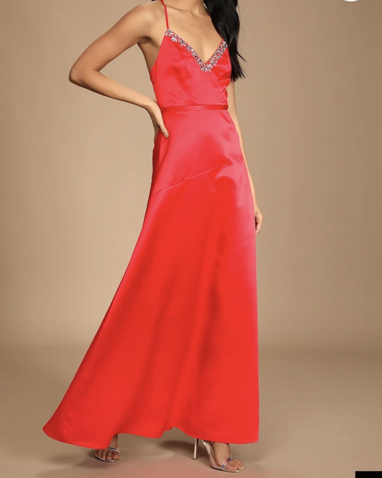Lulus Rhinestone red dress Size XL / US 12-14 / IT 48-50 - 1 Thumbnail