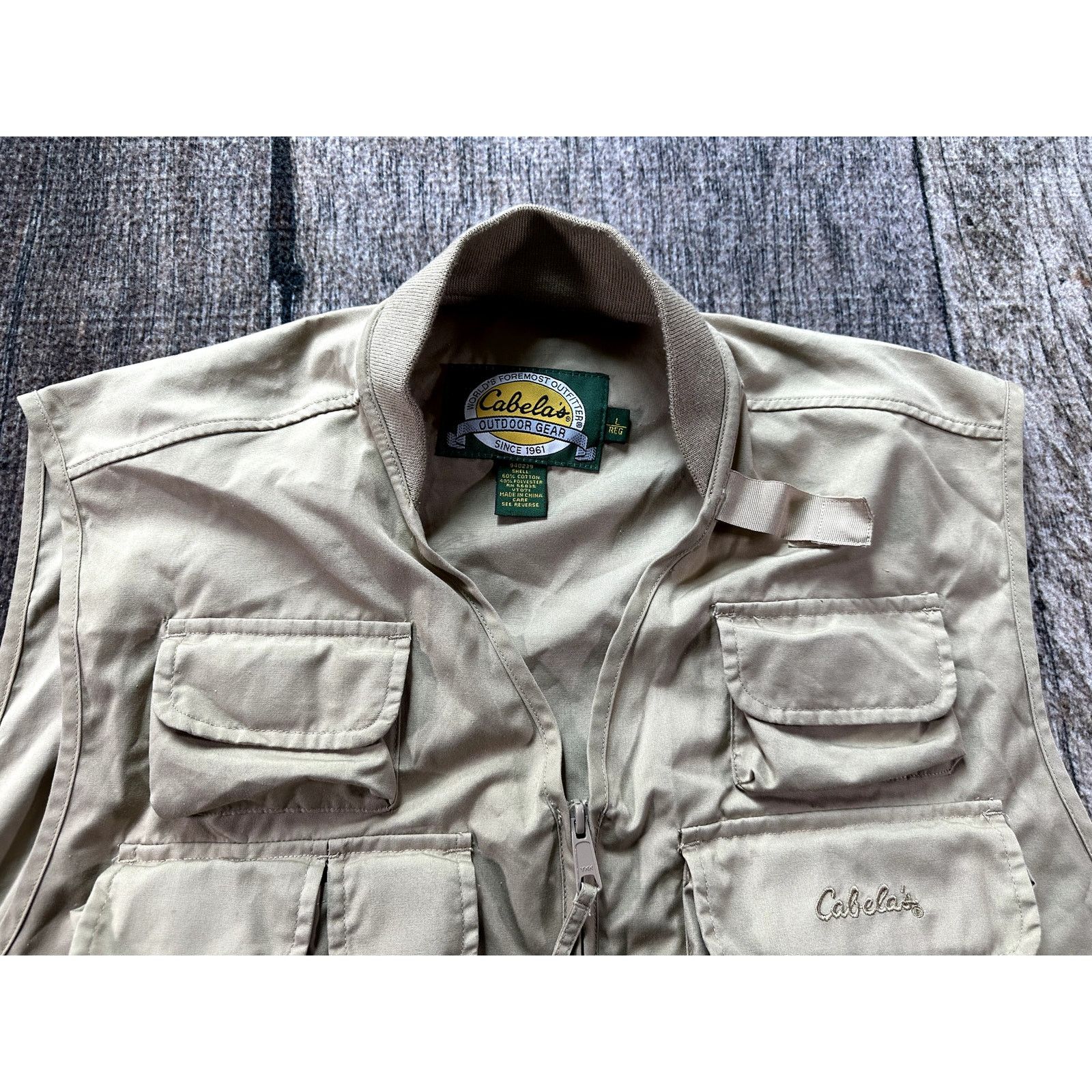 Cabelas Cabelas Vest Mens Large Tan Fly Fishing Willow Creek Hunting Size US L / EU 52-54 / 3 - 2 Thumbnail