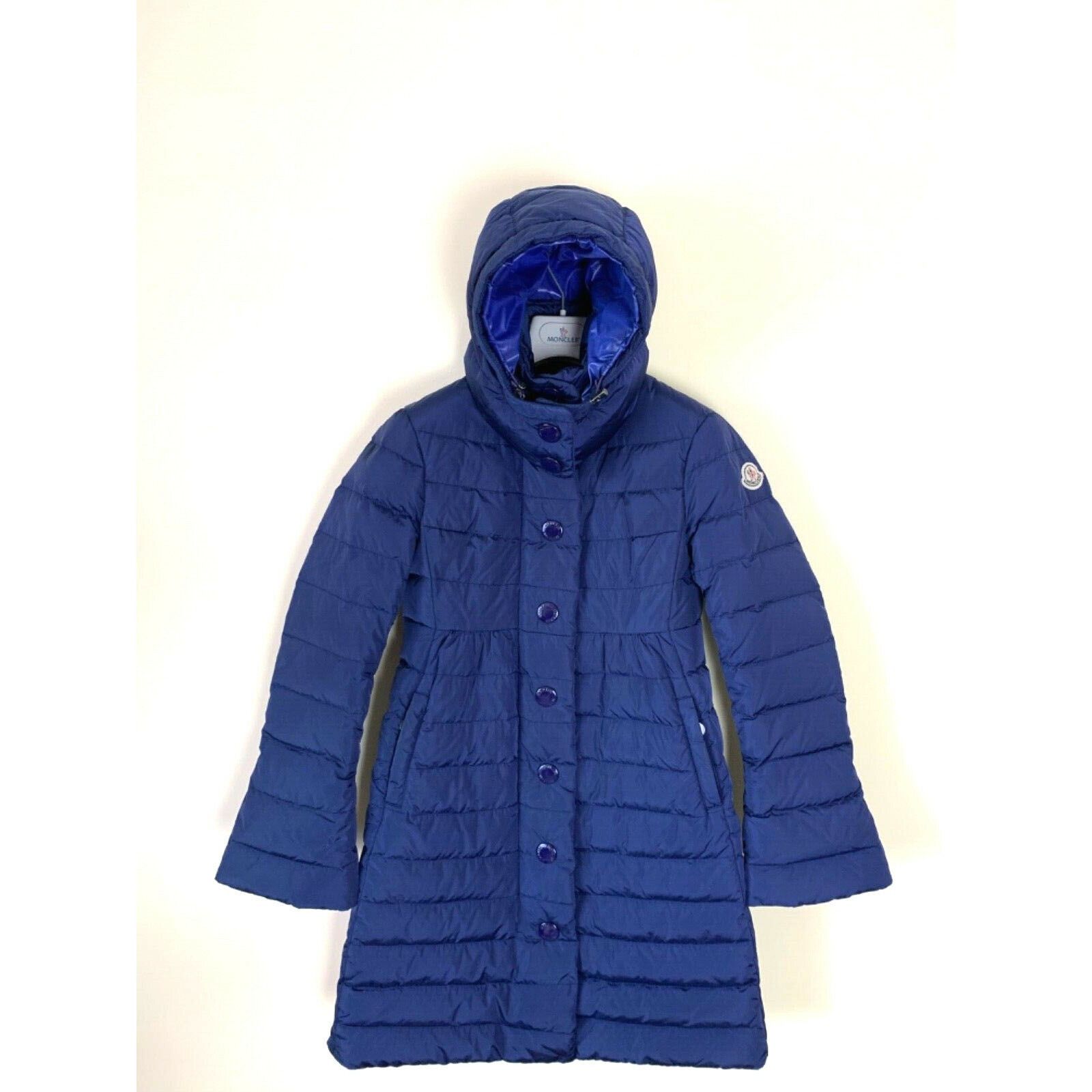 Moncler Women's MONCLER JURA Down Jacket Coat Parka SZ 0 XS Blue Size XS / US 0-2 / IT 36-38 - 5 Thumbnail