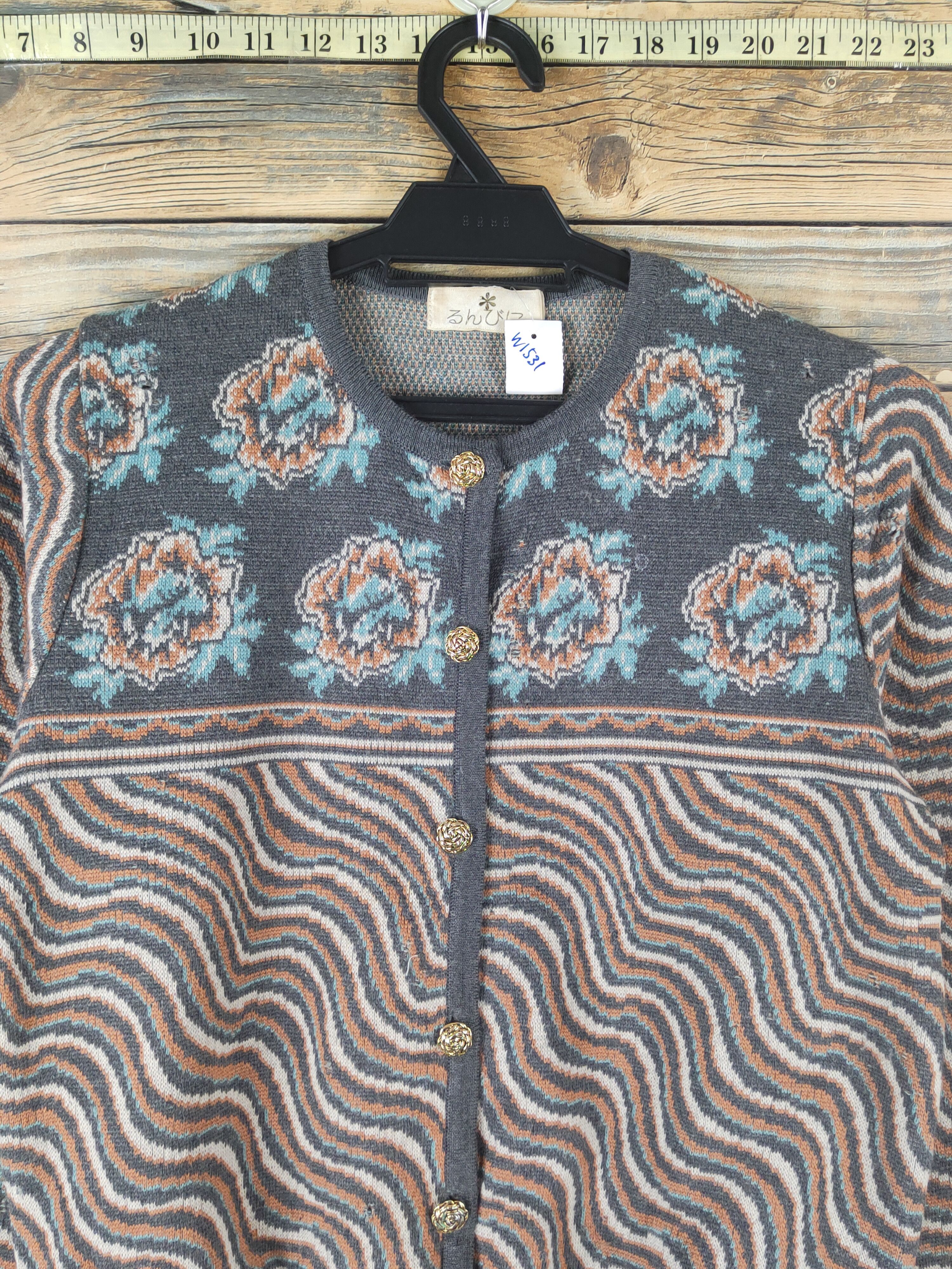 Homespun Knitwear × Japanese Brand Japanese Brand Dark Gray Knitwear Cardigan #W1531 Size S / US 4 / IT 40 - 2 Thumbnail