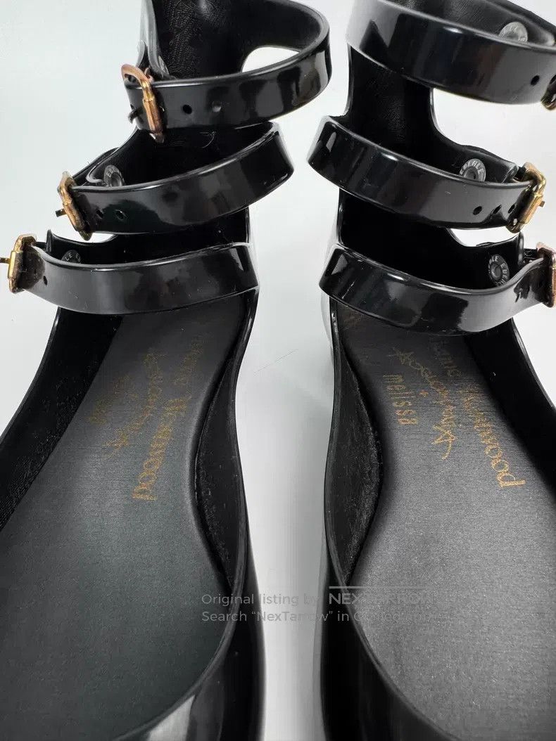 Vivienne Westwood Vivienne Westwood Black Triple Strap Roman Shoes Mary Jane Size US 4.5 / IT 34.5 - 6 Thumbnail
