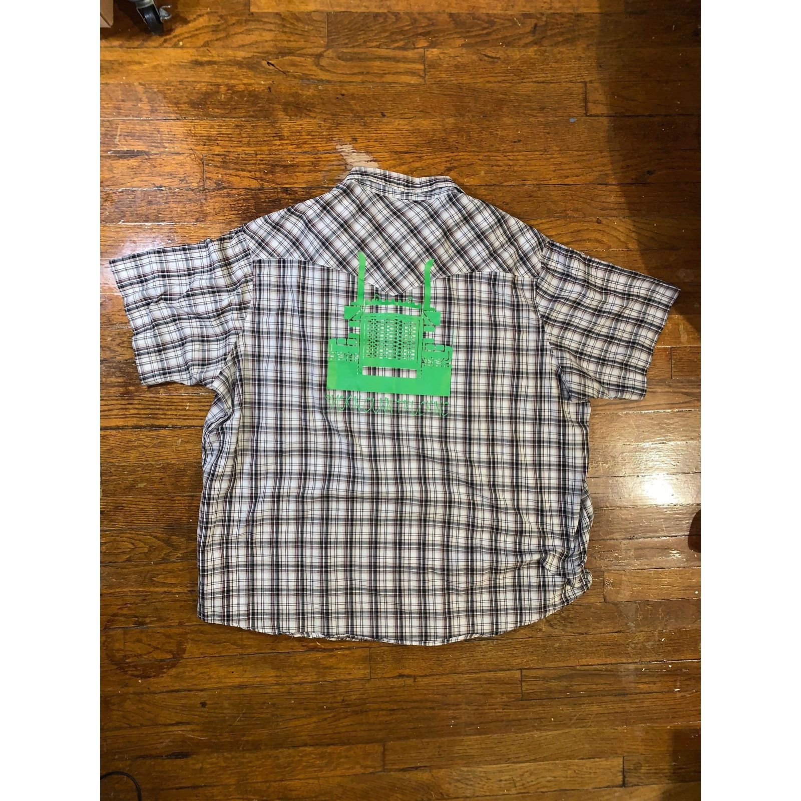 Wrangler Wrangler Western Snap Shirt 2XL Plaid Pearl Snap Trucking Size US XXL / EU 58 / 5 - 7 Thumbnail