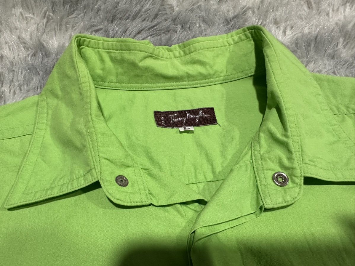 Thierry Mugler 🔥Vintage Thierry Mugler Shirt Ss Hidden Snap Button Size US L / EU 52-54 / 3 - 6 Thumbnail