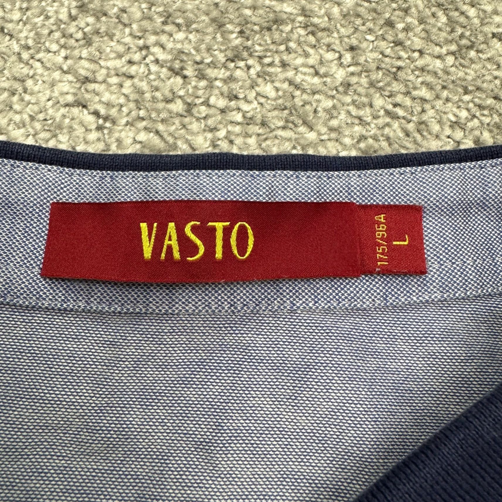 Vintage VASTO Performance Polo Shirt Mens Large Blue Short Sleeve Activewear Casual Golf Tennis Size US L / EU 52-54 / 3 - 4 Thumbnail