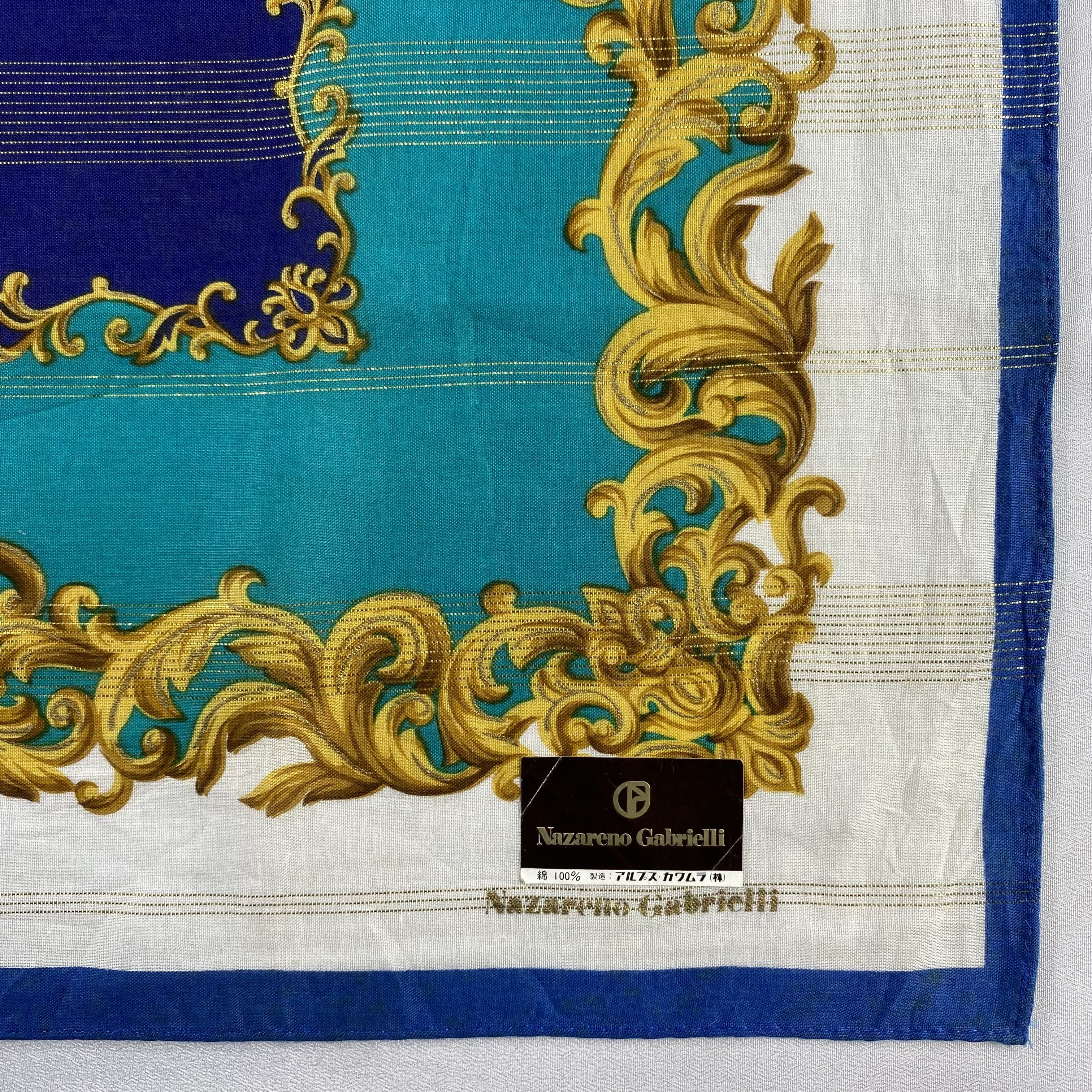 Nazareno Gabrielli × Vintage NWT Nazareno Gabrielli Handkerchief / Neckerchief-P1650 Size ONE SIZE - 3 Thumbnail