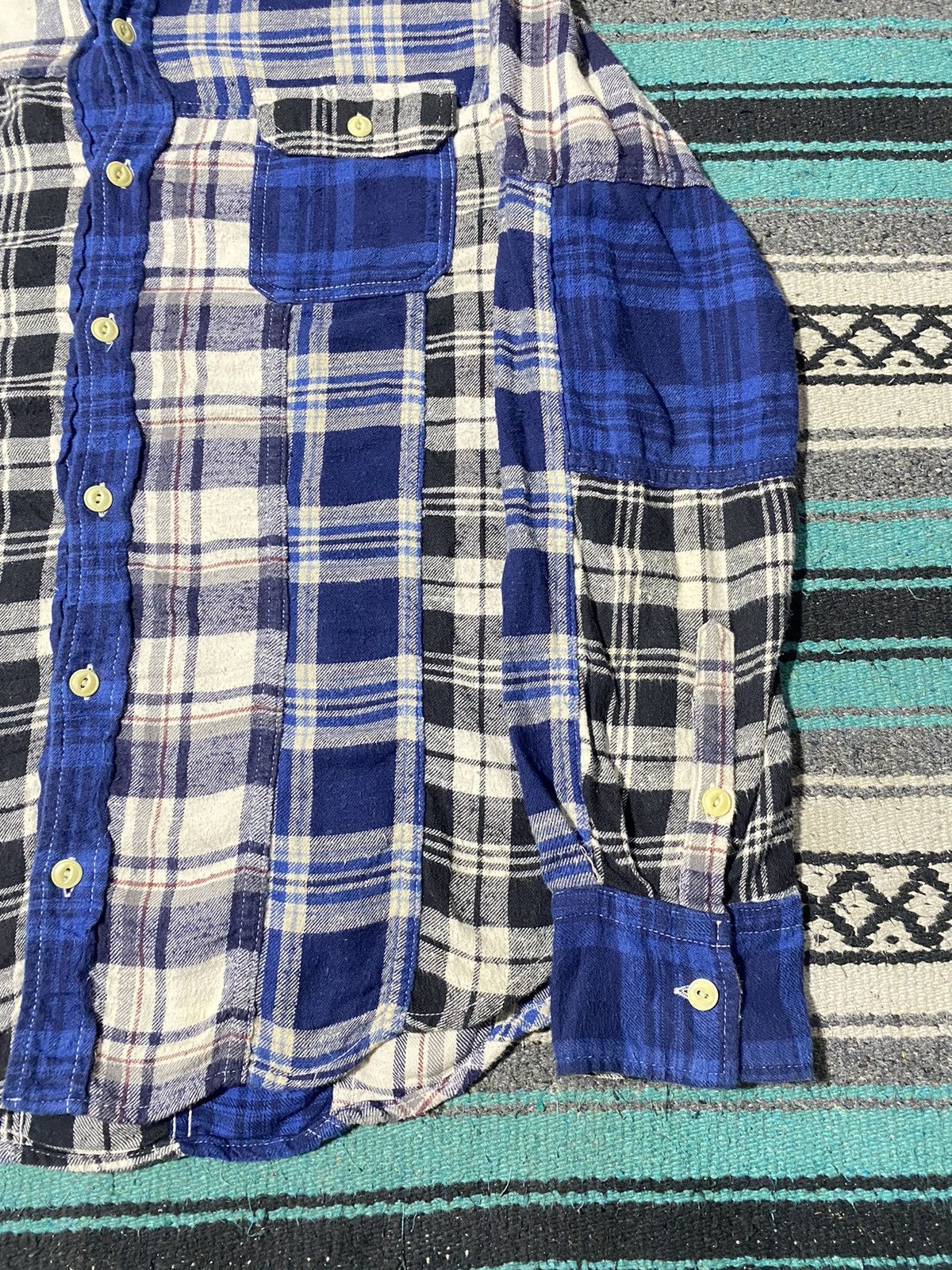 Remi Relief Remi Relief Patchwork Flannel Shirt Size US L / EU 52-54 / 3 - 7 Thumbnail
