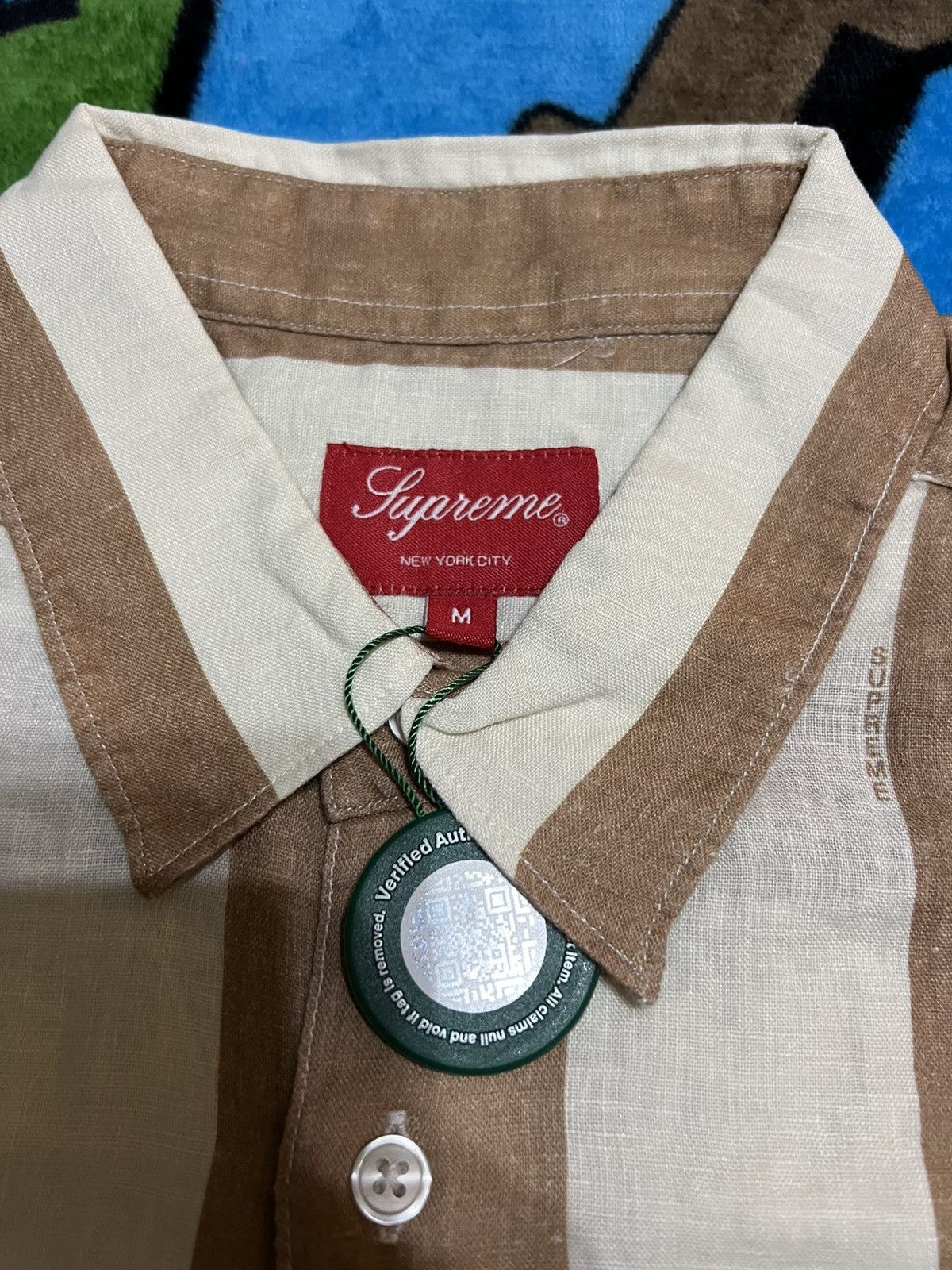 Supreme 🔥SS18 Supreme Men’s Medium Brown S/S button up BRAND NEW🔥 Size US M / EU 48-50 / 2 - 4 Thumbnail