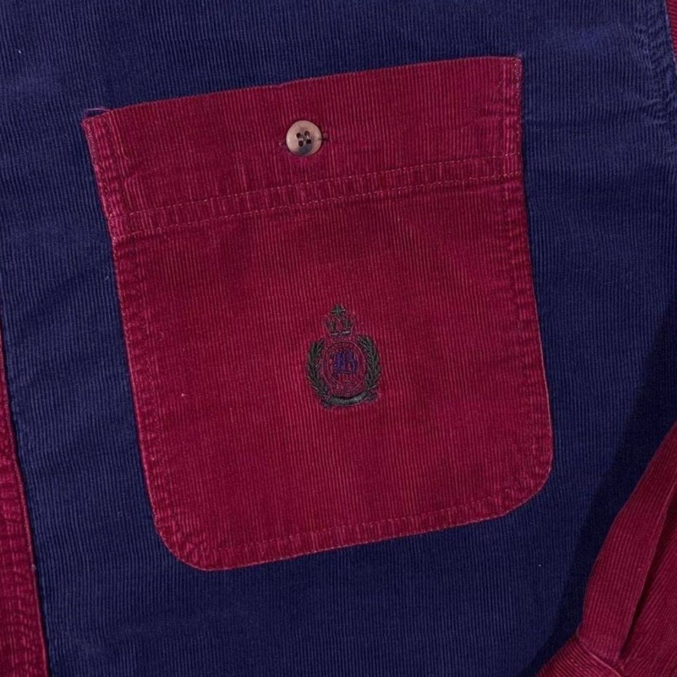 Bugle Boy VINTAGE Bugle Boy Colour Block Corduroy Long Sleeve Button-Up Shirt M Mens Regular Cotton Multicoloured Colour Navy Red Green 90s? Not needed Size US M / EU 48-50 / 2 - 5 Thumbnail