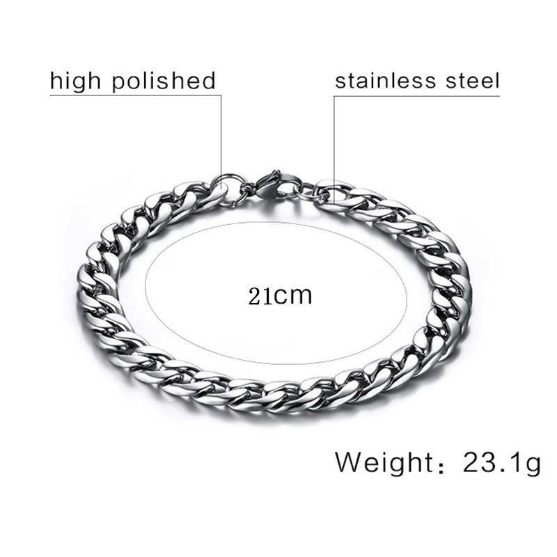 Japanese Brand × Vintage Stainless Steel Minimalist Link Bracelet Size ONE SIZE - 3 Thumbnail