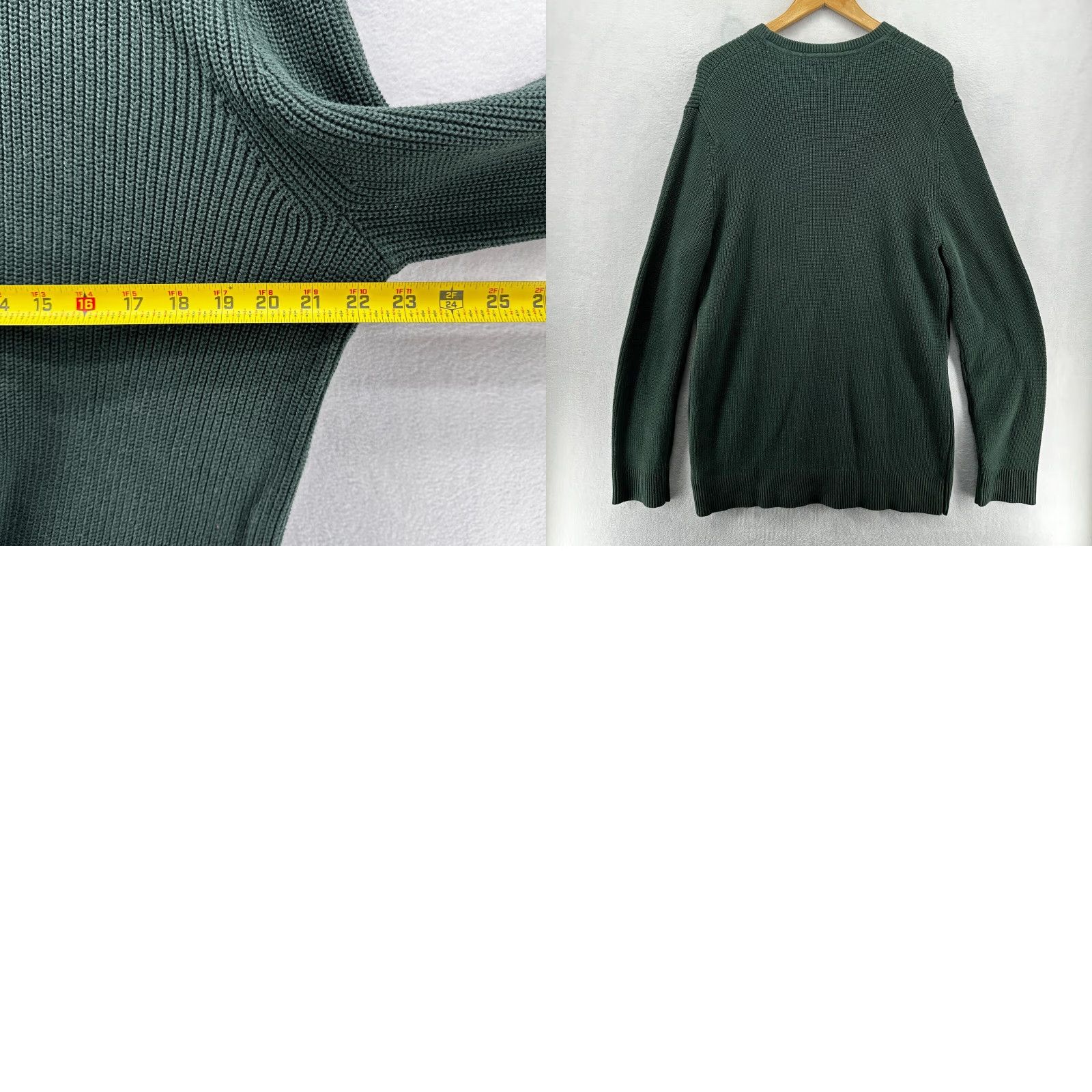 Gap VINTAGE Gap Heavy Knit Sweater Mens XLT Green Crewneck Long Sleeve Pullover Fisherman 90s Big & Tall Size US XL / EU 56 / 4 - 8 Thumbnail