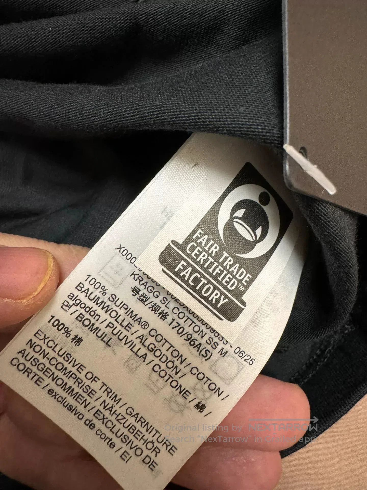 Arc'teryx Arcteryx Kragg SL Cotton SS Black Tee. Size US S / EU 44-46 / 1 - 3 Thumbnail