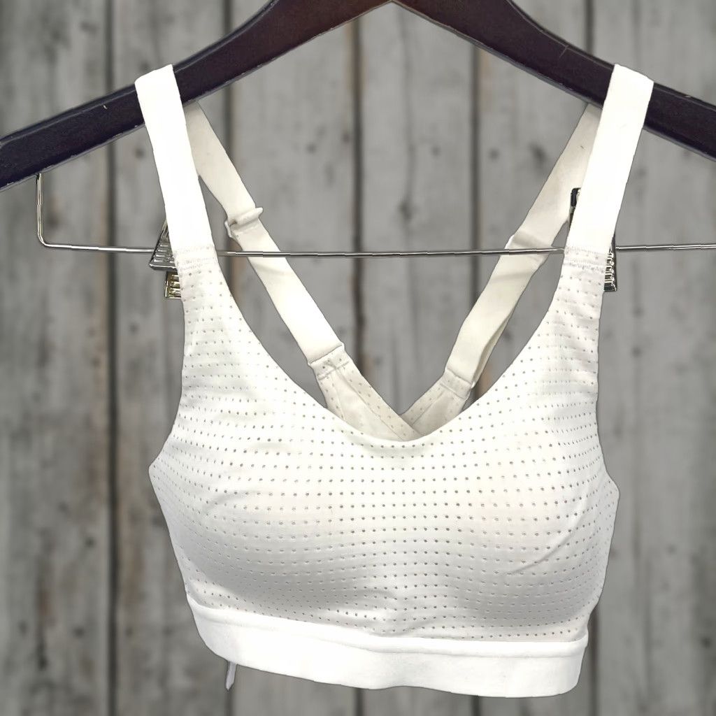 Victorias Secret Victoria's Secret Sports Bra Women 32A White Lightweight Padded Crossback Activewear