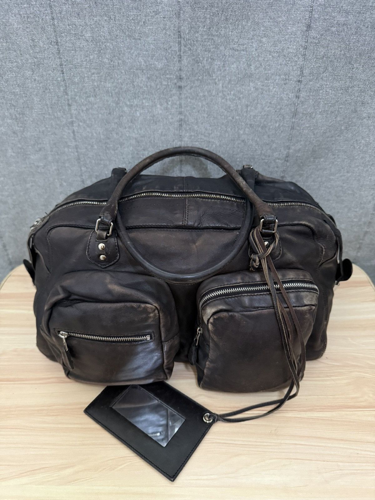 Balenciaga 2000s Balenciaga Patina Leather Cargo pocket Size ONE SIZE - 4 Thumbnail