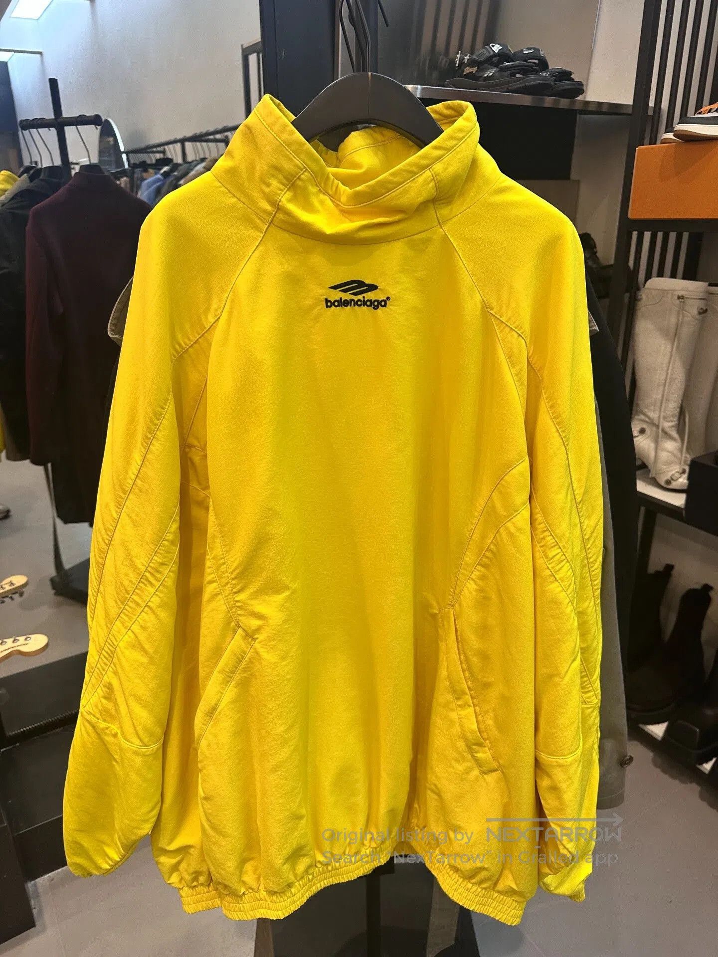 Balenciaga balenciaga yellow high-neck long sleeve jacket. Size US M / EU 48-50 / 2 - 1 Thumbnail