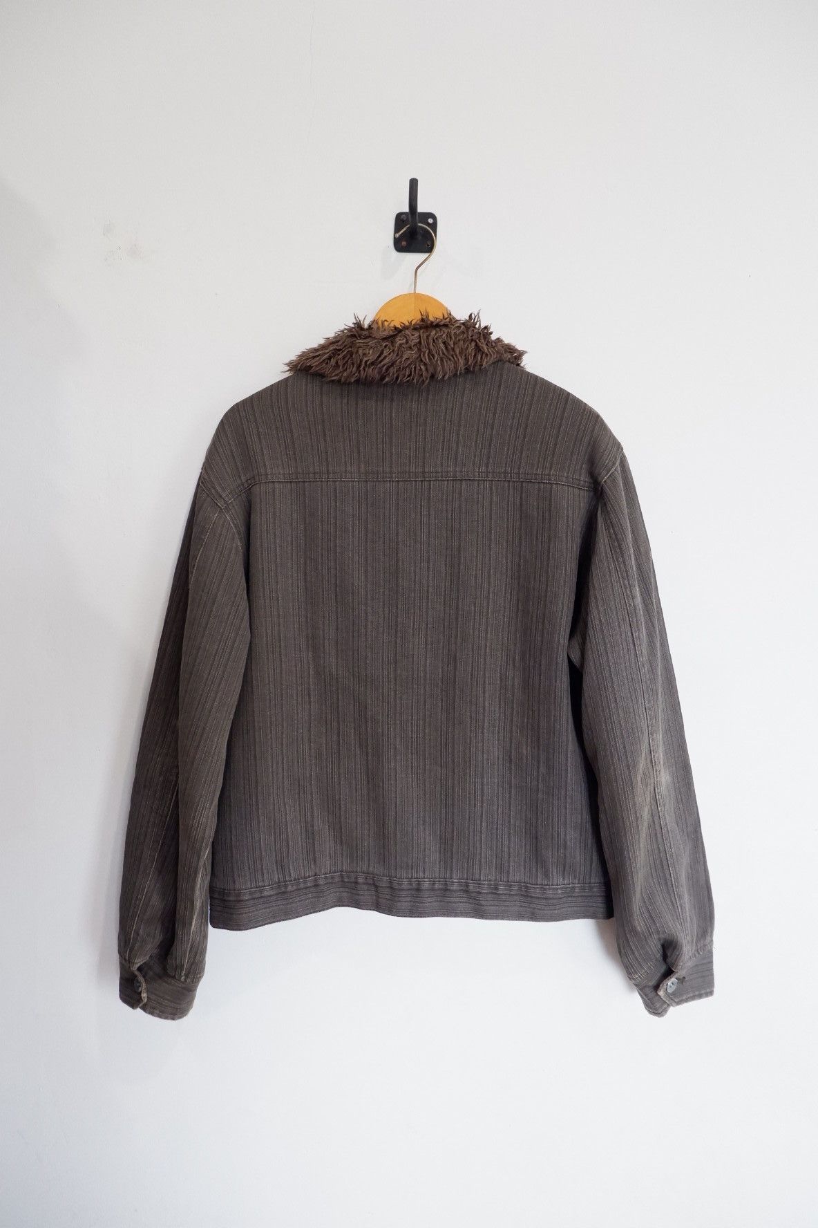 If Six Was Nine Vintage Jungle Storm Fur Neck Jacket Size US M / EU 48-50 / 2 - 2 Thumbnail