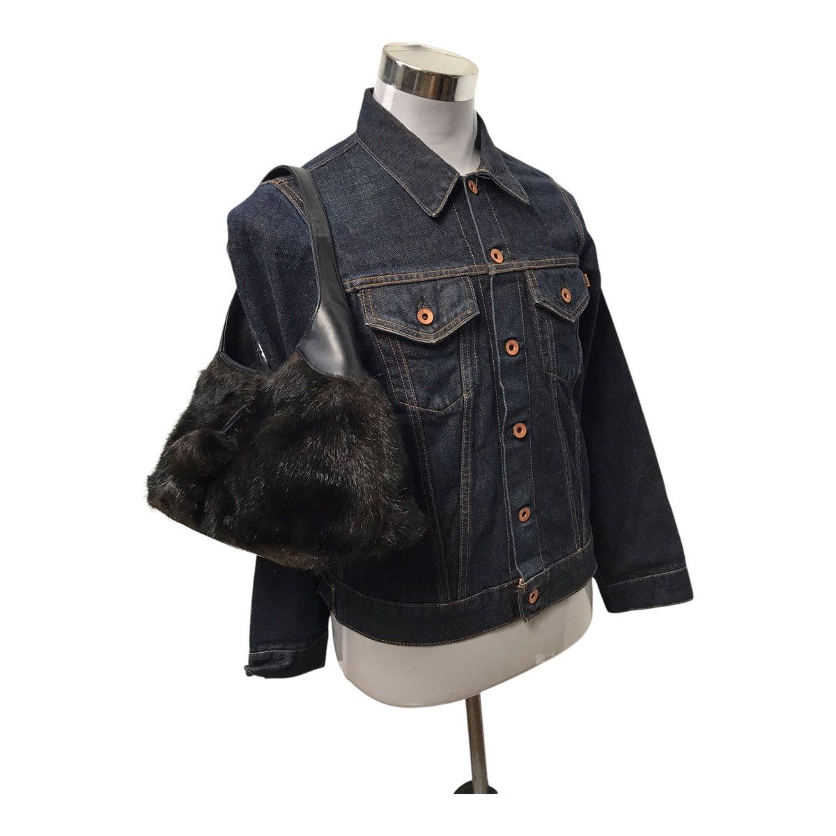 バッグ \"14th addiction\"leather banana bag フォーティーンスアディクション 14th Addiction レザー 切替