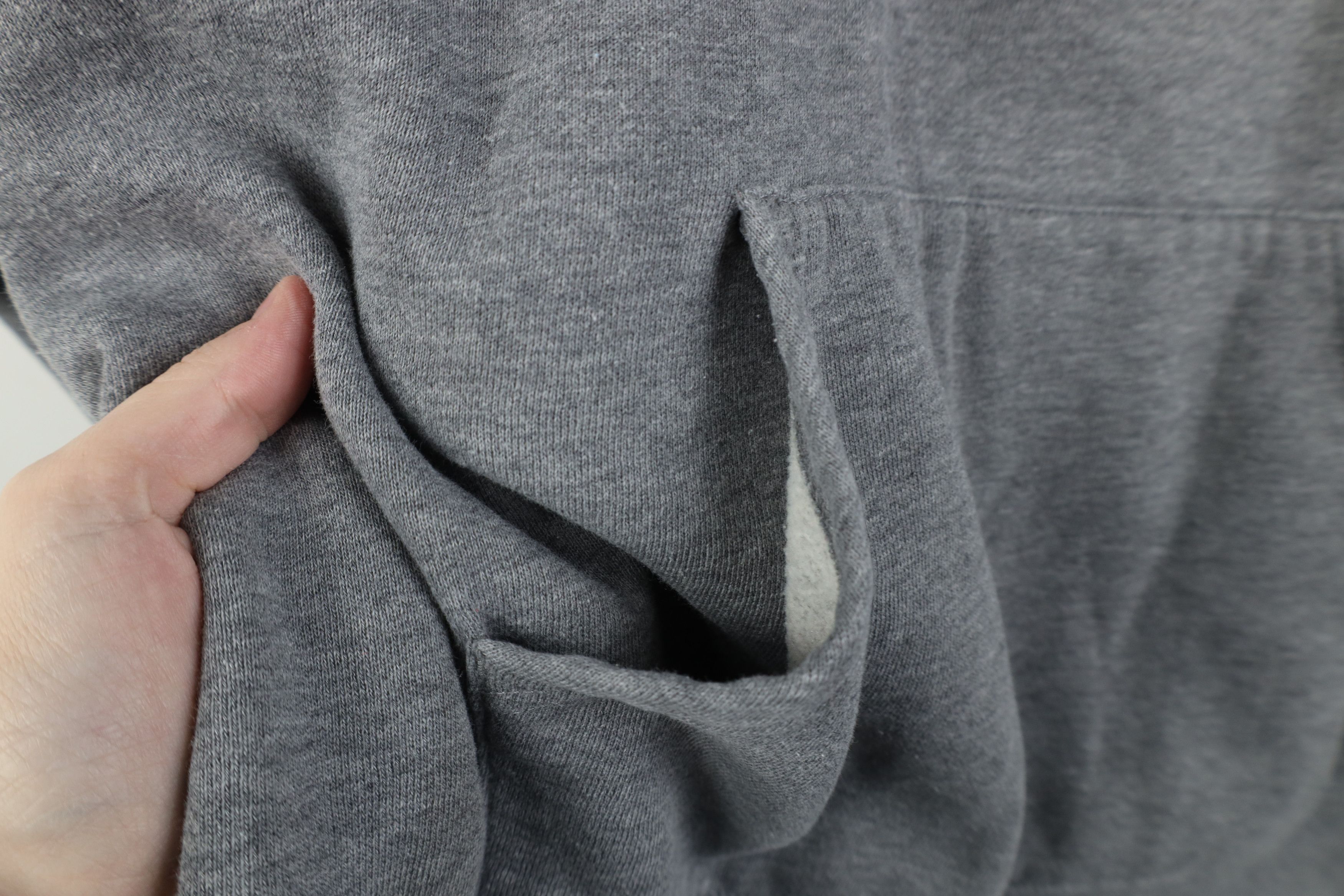 Vintage Vintage 90s Notre Dame University Hoodie Sweatshirt Gray Size US L / EU 52-54 / 3 - 7 Thumbnail
