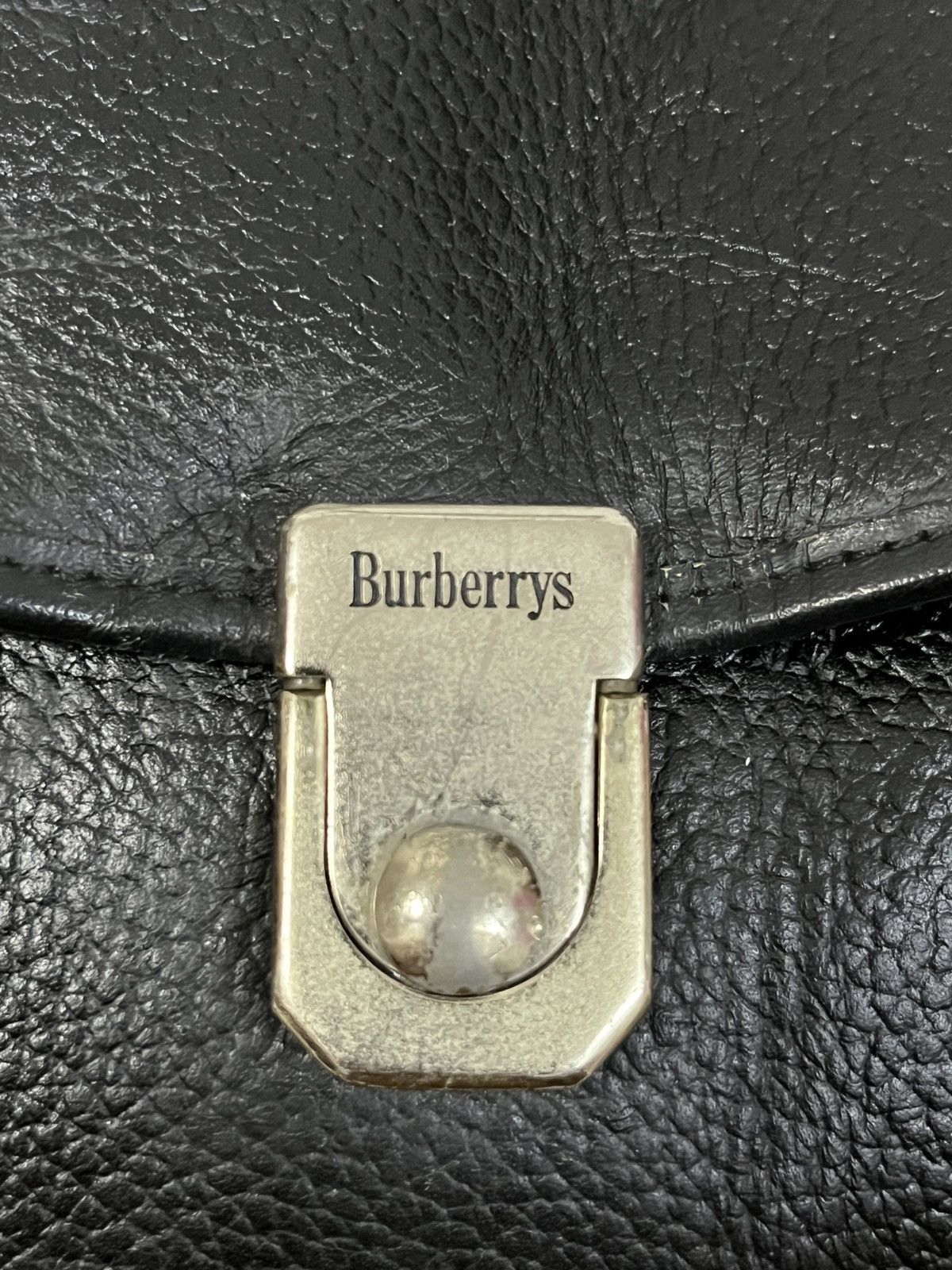 Burberry Burberry Leather Satchel Black Size ONE SIZE - 6 Thumbnail